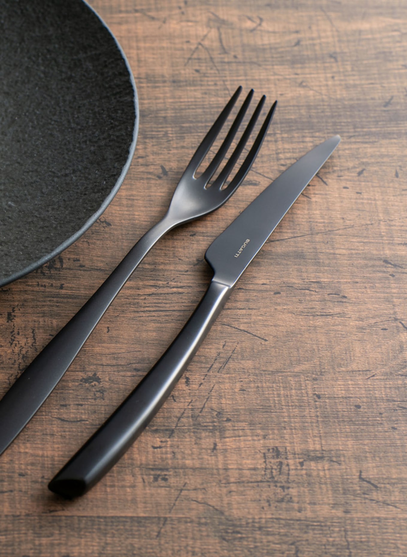 CASA BUGATTI 8-piece Cutlery set RIVIERA, Color: BLACK (Image 2)