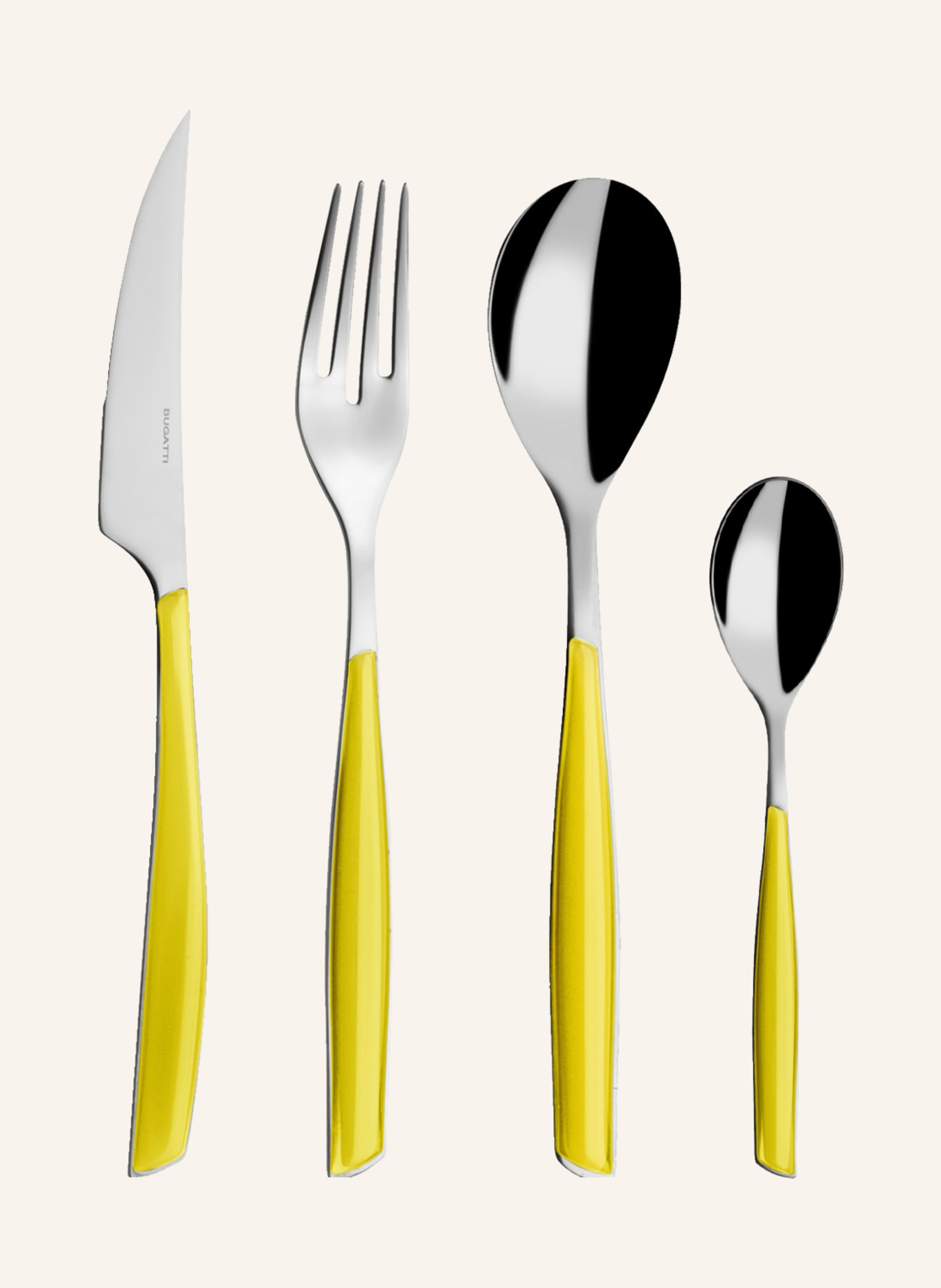 CASA BUGATTI 8-piece Cutlery set GLAMOUR, Color: YELLOW (Image 1)