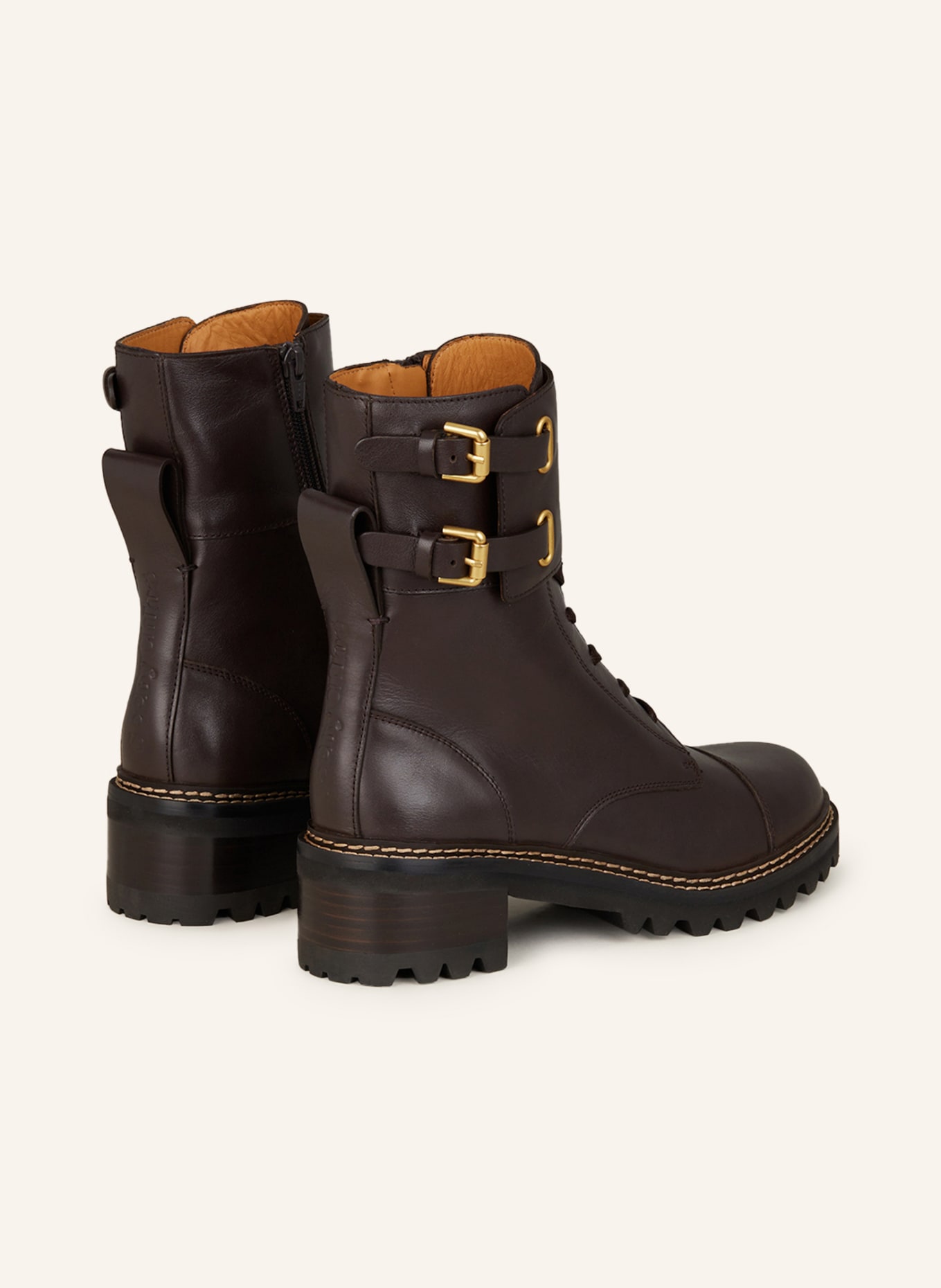 SEE BY CHLOÉ Lace-up boots MALLORY, Color: DARK BROWN (Image 2)