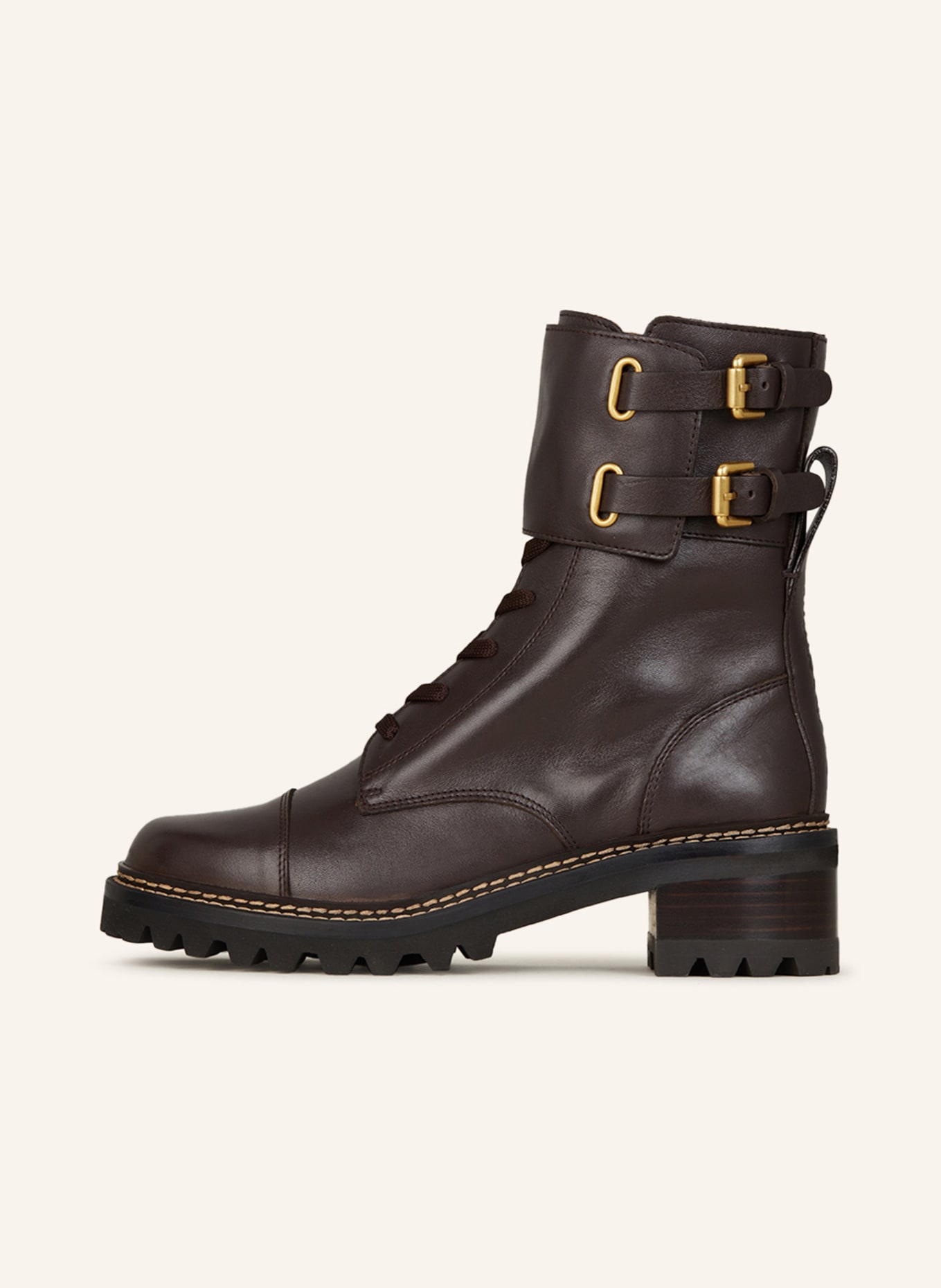 SEE BY CHLOÉ Lace-up boots MALLORY, Color: DARK BROWN (Image 4)