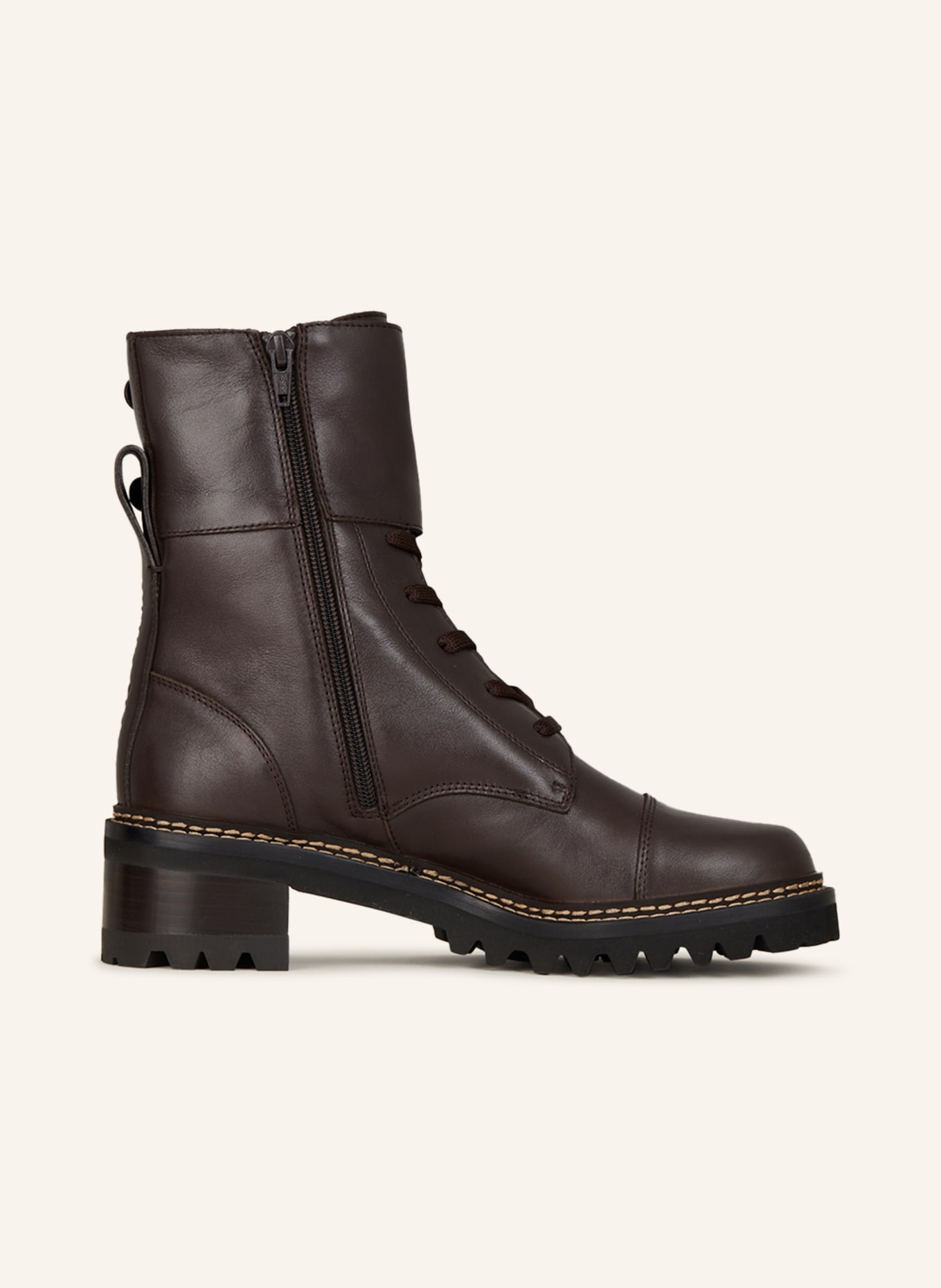SEE BY CHLOÉ Lace-up boots MALLORY, Color: DARK BROWN (Image 5)