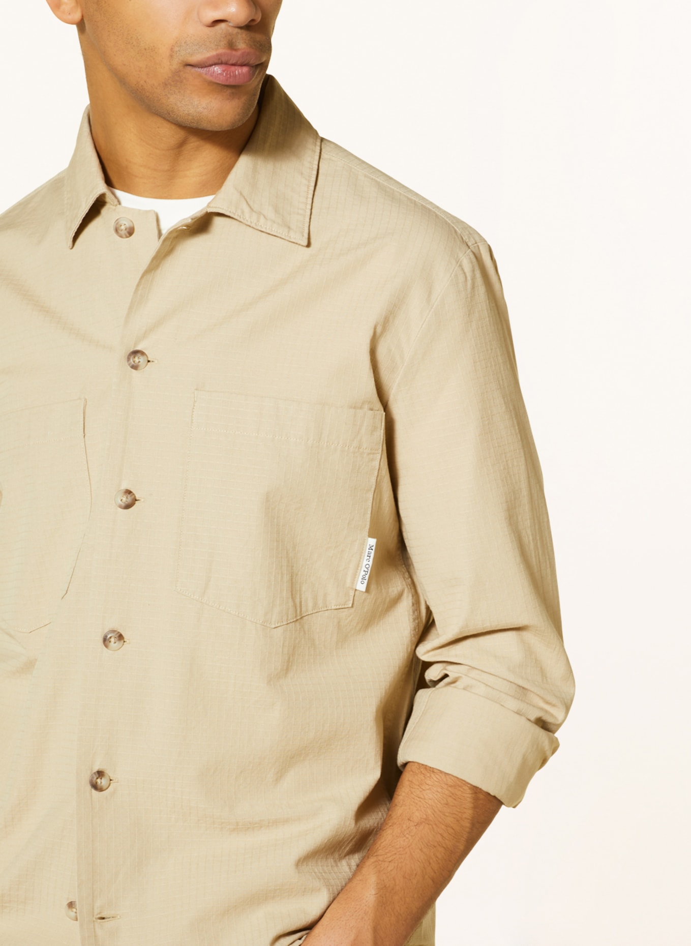 Marc O'Polo Overshirt, Color: BEIGE (Image 4)