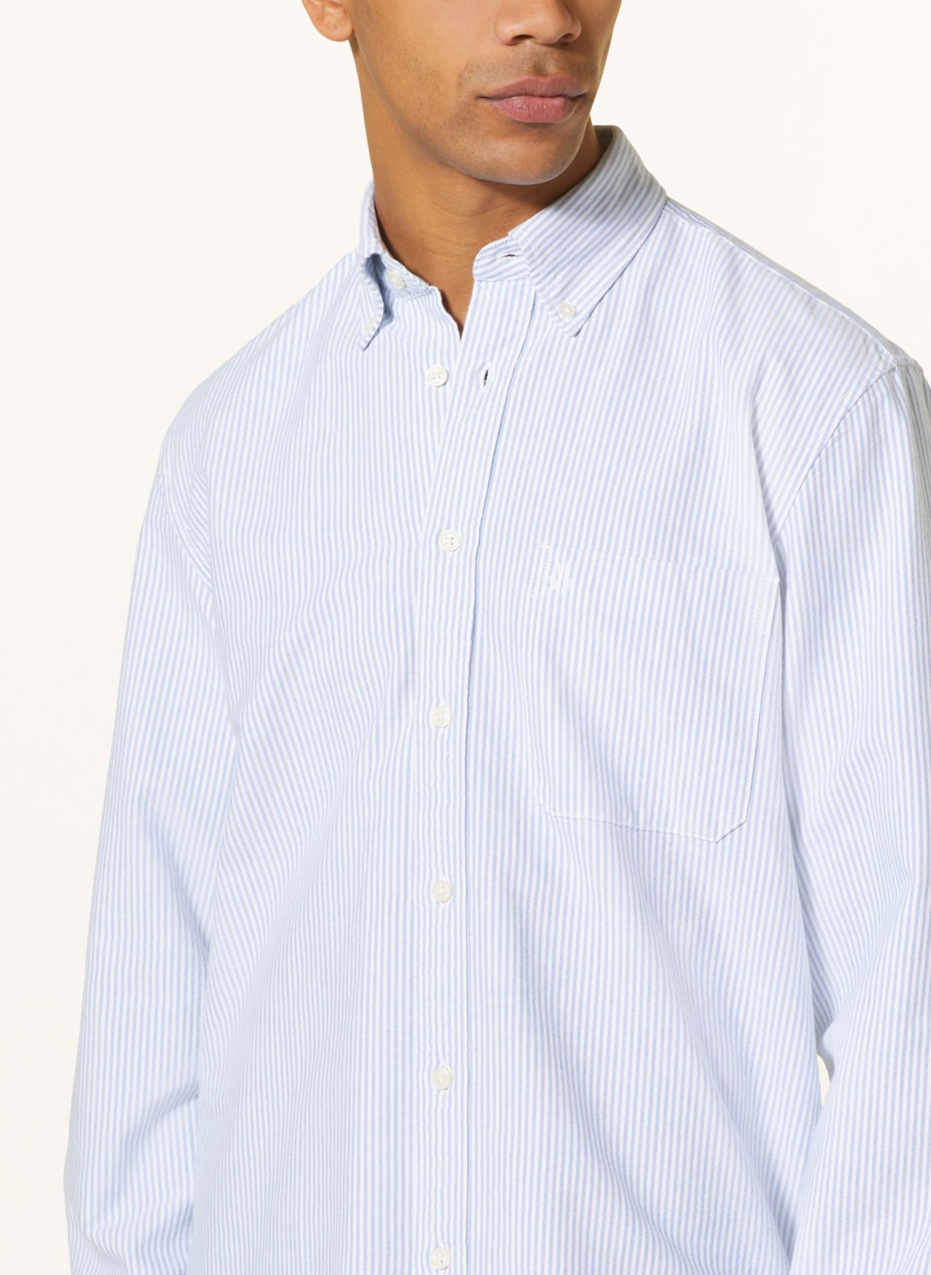 Marc O'Polo Hemd Regular Fit, Farbe: BLAU/ WEISS (Bild 4)