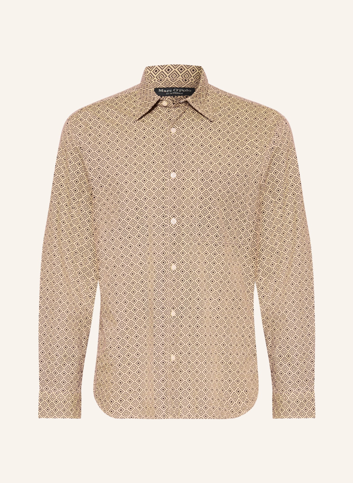 Marc O'Polo Shirt regular fit, Color: LIGHT BROWN/ BROWN (Image 1)