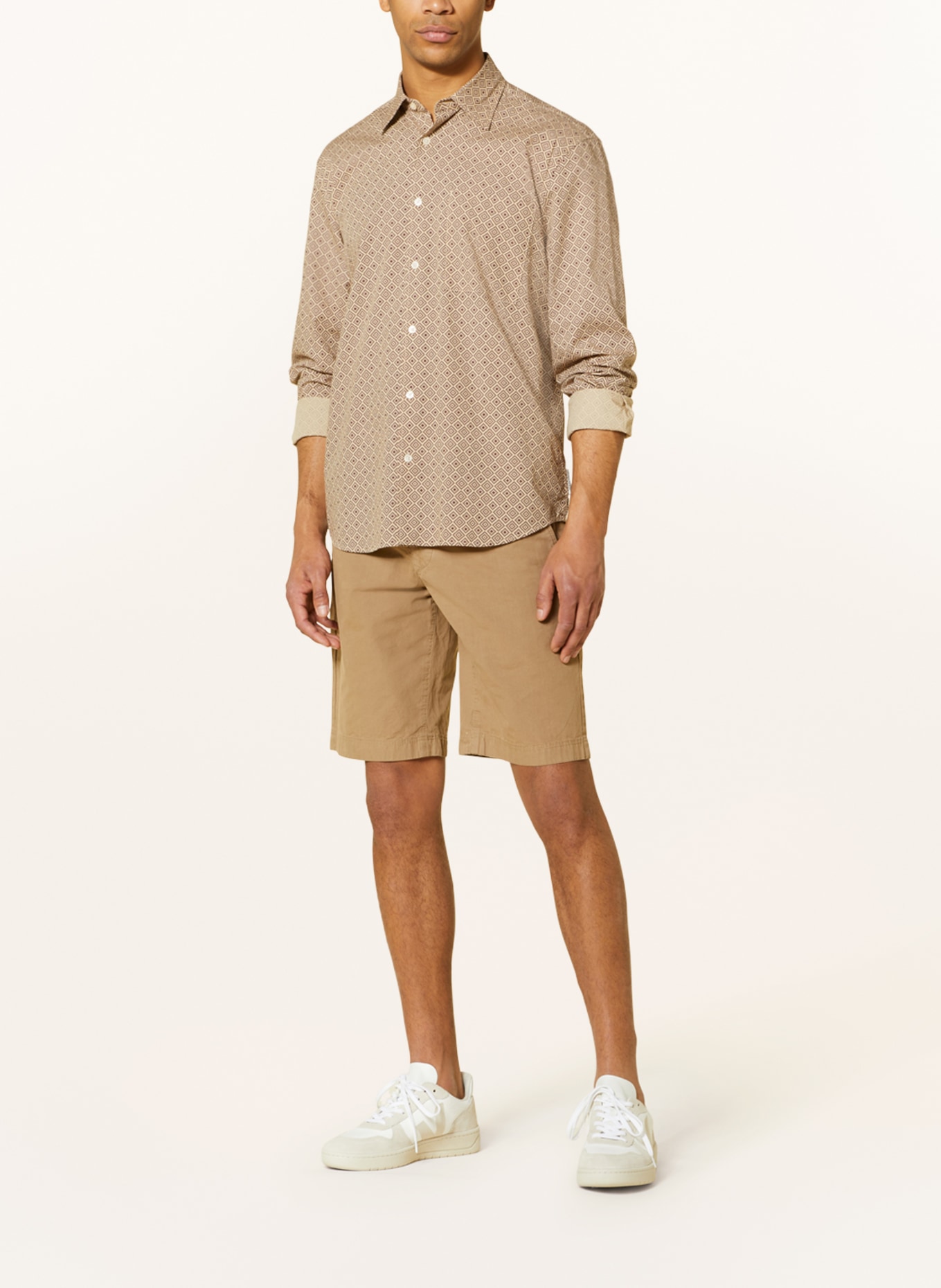 Marc O'Polo Shirt regular fit, Color: LIGHT BROWN/ BROWN (Image 2)