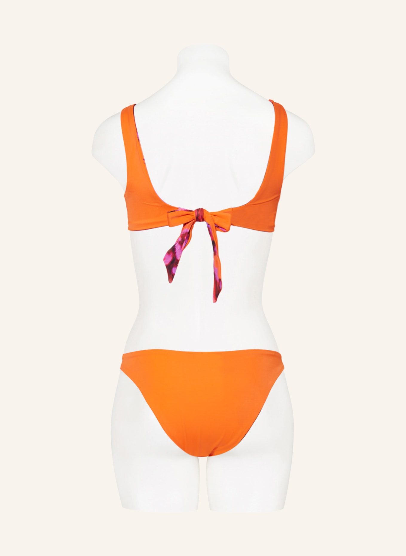 COS Reversible bralette bikini top, Color: ORANGE/ PURPLE/ DARK RED (Image 5)