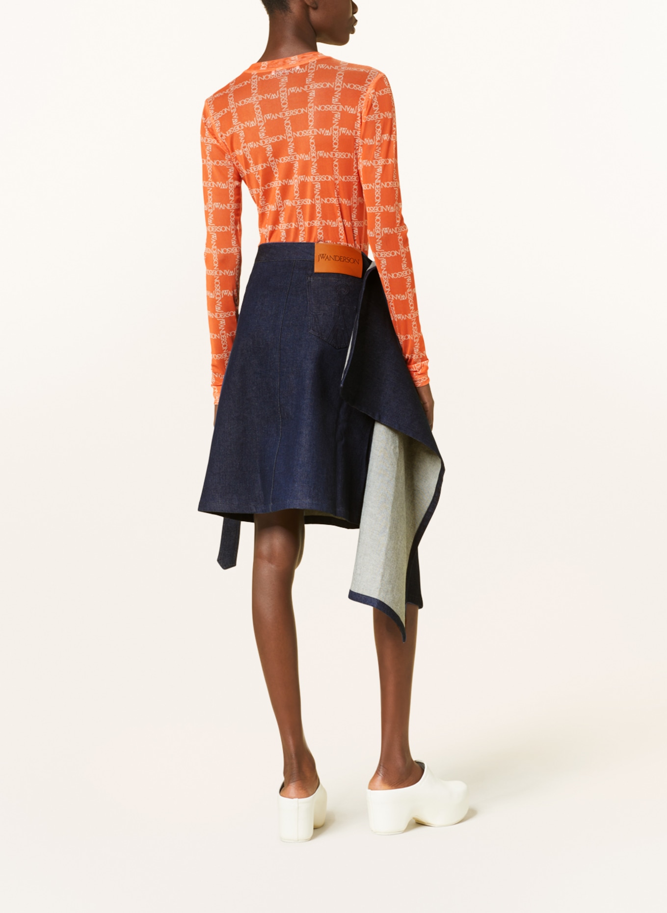 JW ANDERSON Denim skirt, Color: INDIGO (Image 3)