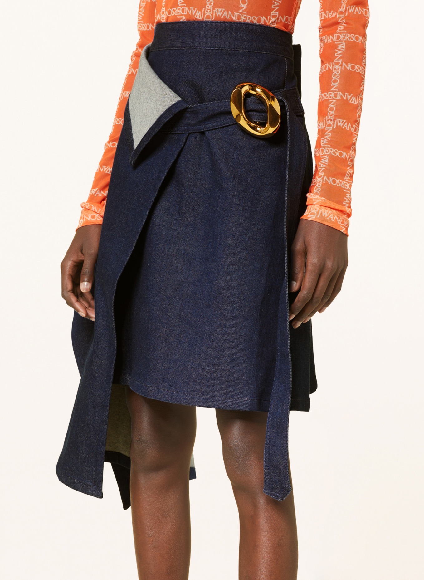 JW ANDERSON Denim skirt, Color: INDIGO (Image 4)