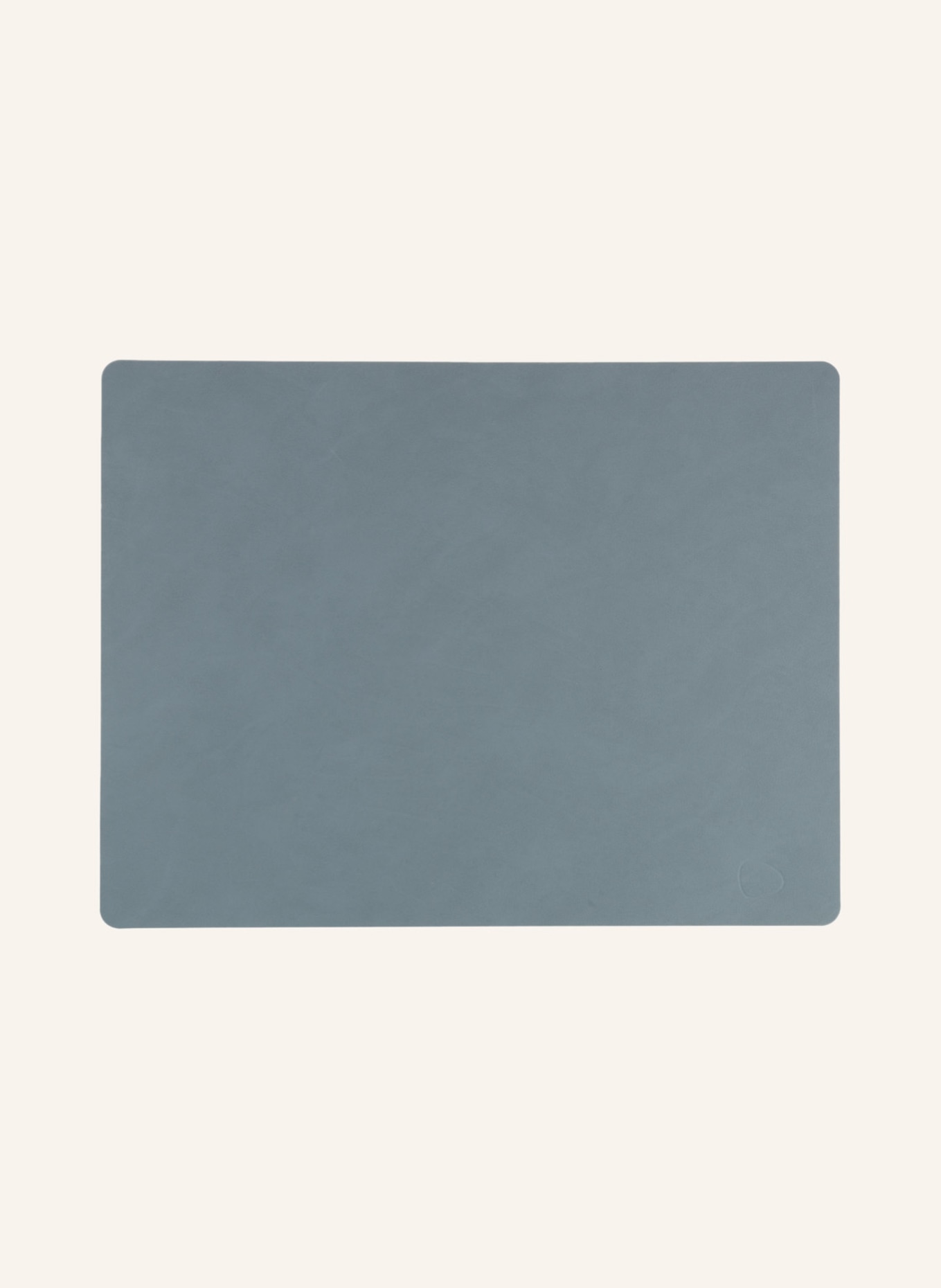 LINDDNA Placemats SQUARE L made of leather, Color: LIGHT BLUE (Image 1)