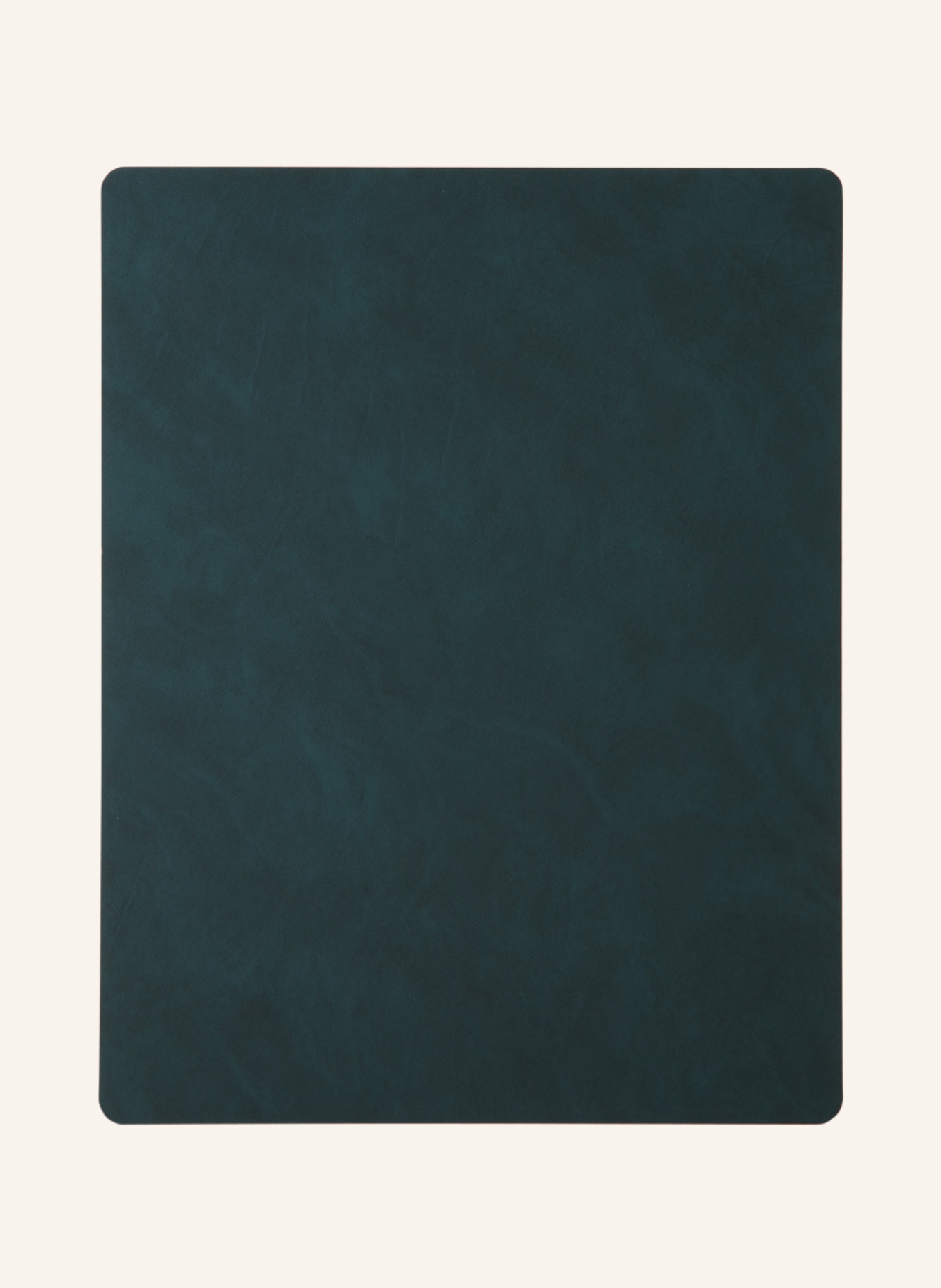 LINDDNA Placemats SQUARE L made of leather, Color: DARK GREEN (Image 1)