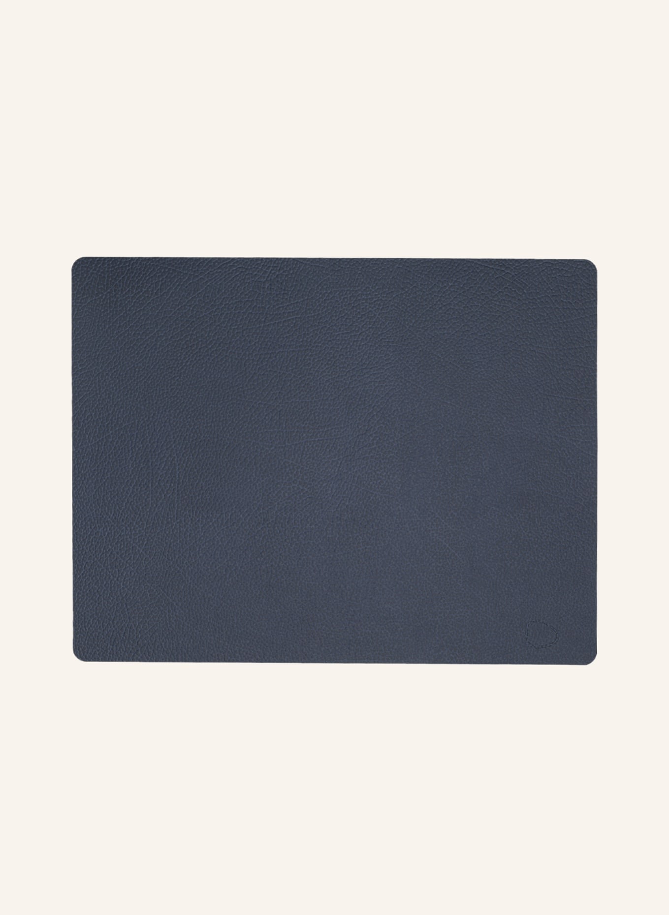 LINDDNA Placemats SQUARE L made of leather, Color: DARK BLUE (Image 1)