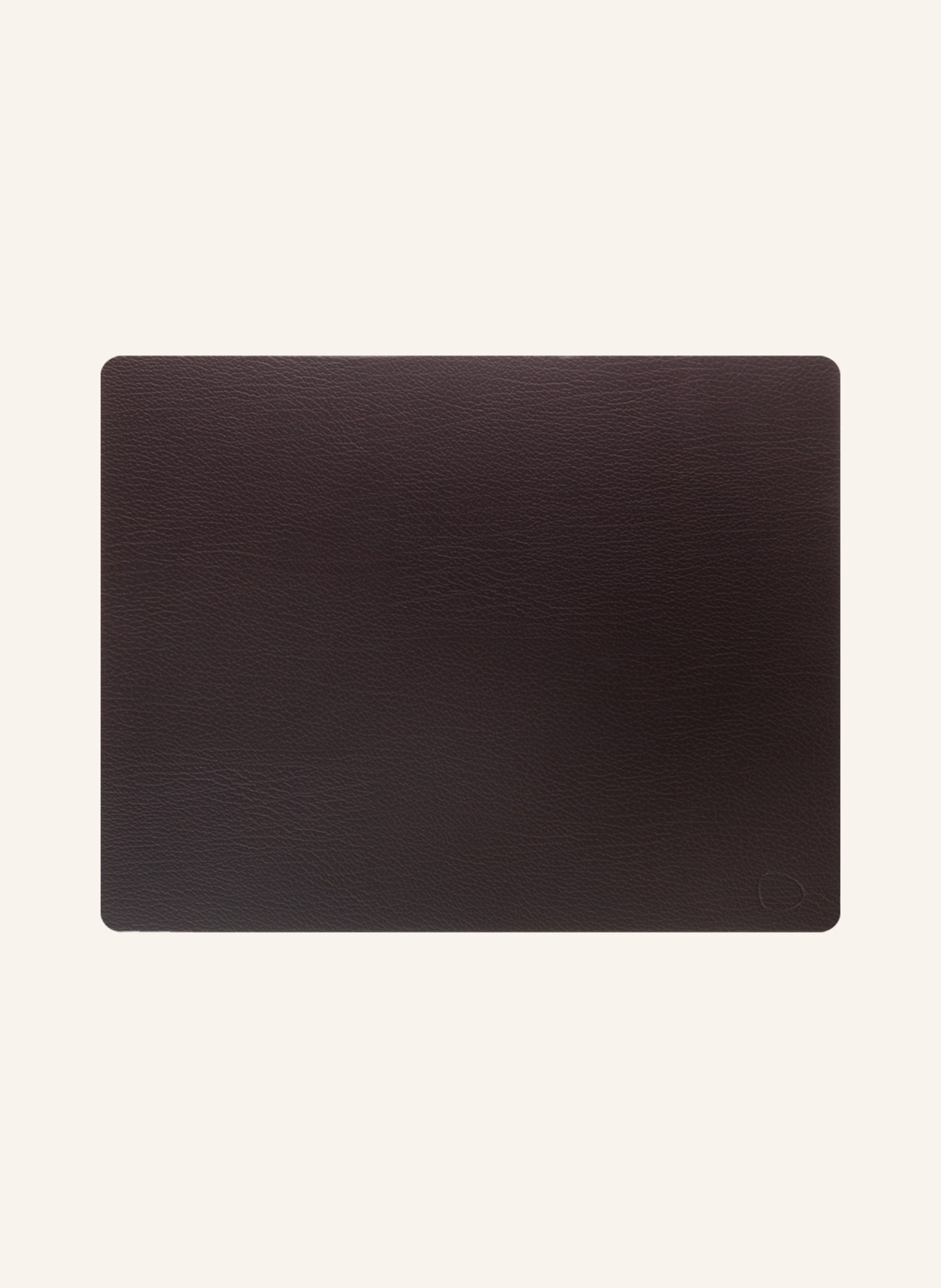 LINDDNA Placemats SQUARE L made of leather, Color: DARK BROWN (Image 1)