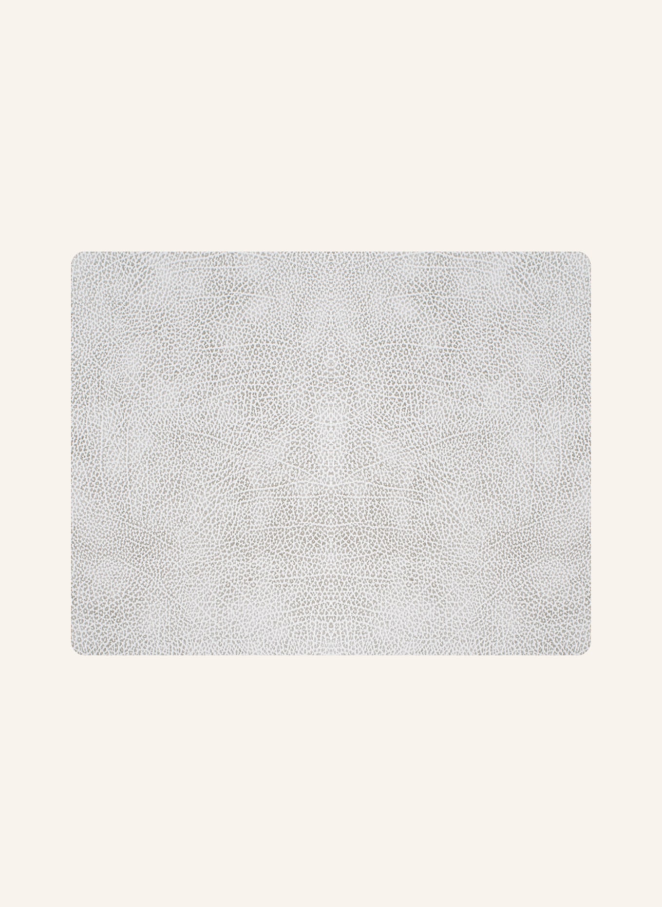 LINDDNA Placemats SQUARE L made of leather, Color: WHITE/ GRAY (Image 1)