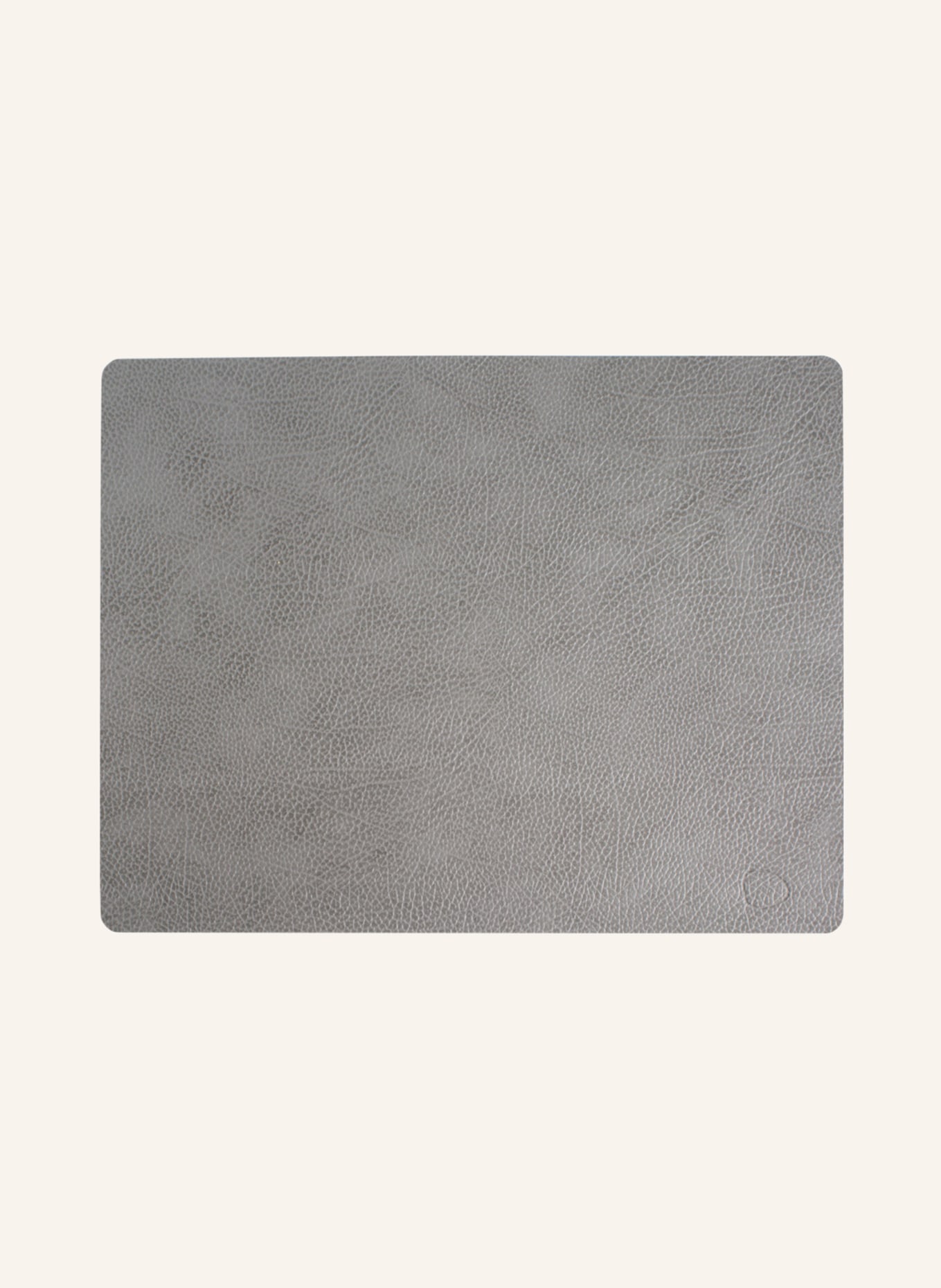 LINDDNA Placemats SQUARE L made of leather, Color: GRAY (Image 1)