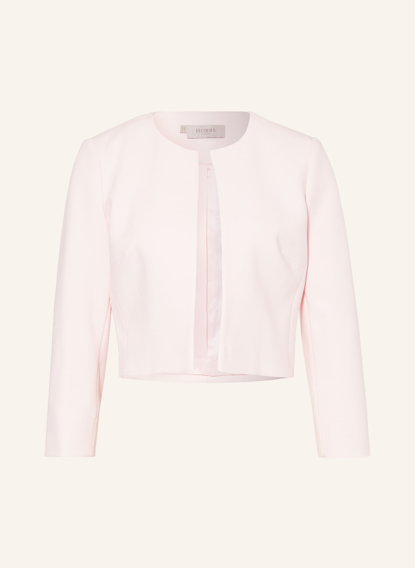 HOBBS Boxy jacket ELIZE with 3/4 sleeves, Color: LIGHT PINK (Image 1)