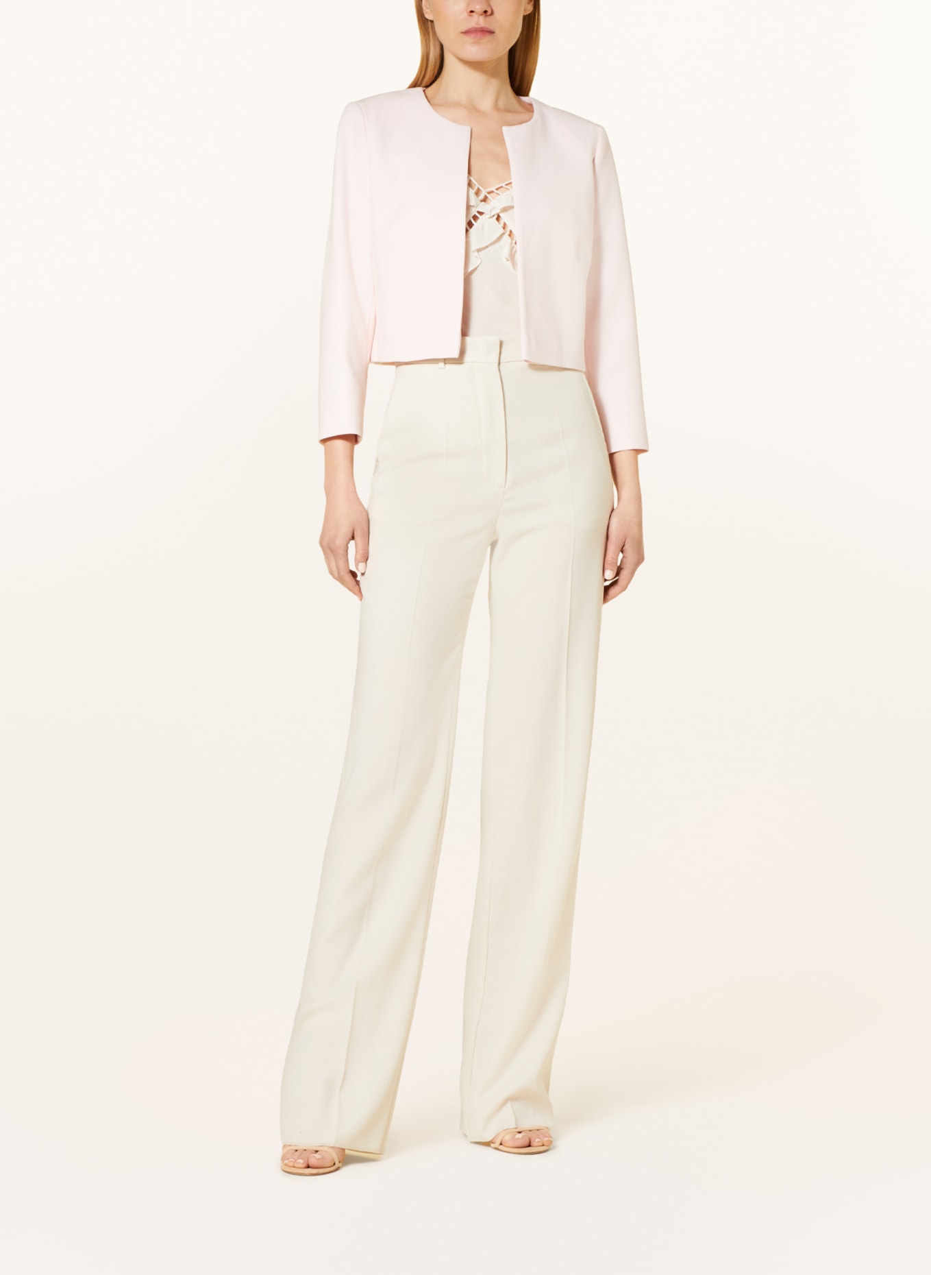 HOBBS Boxy jacket ELIZE with 3/4 sleeves, Color: LIGHT PINK (Image 2)