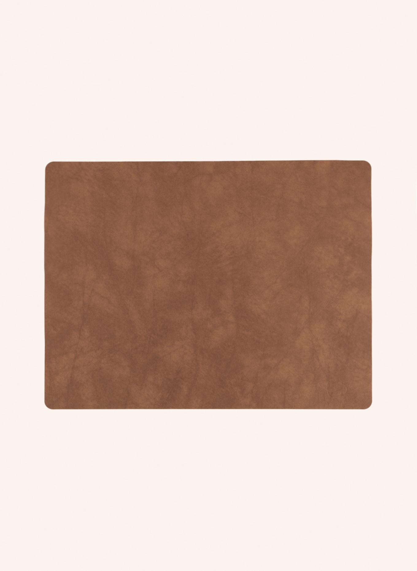 LINDDNA Placemats SQUARE L made of leather, Color: COGNAC (Image 1)