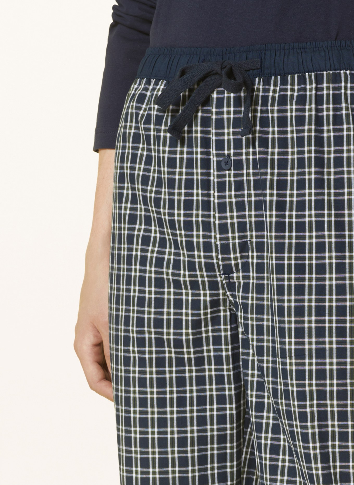 STROKESMAN'S Spodnie od piżamy, Kolor: ZIELONY/ GRANATOWY (Obrazek 5)