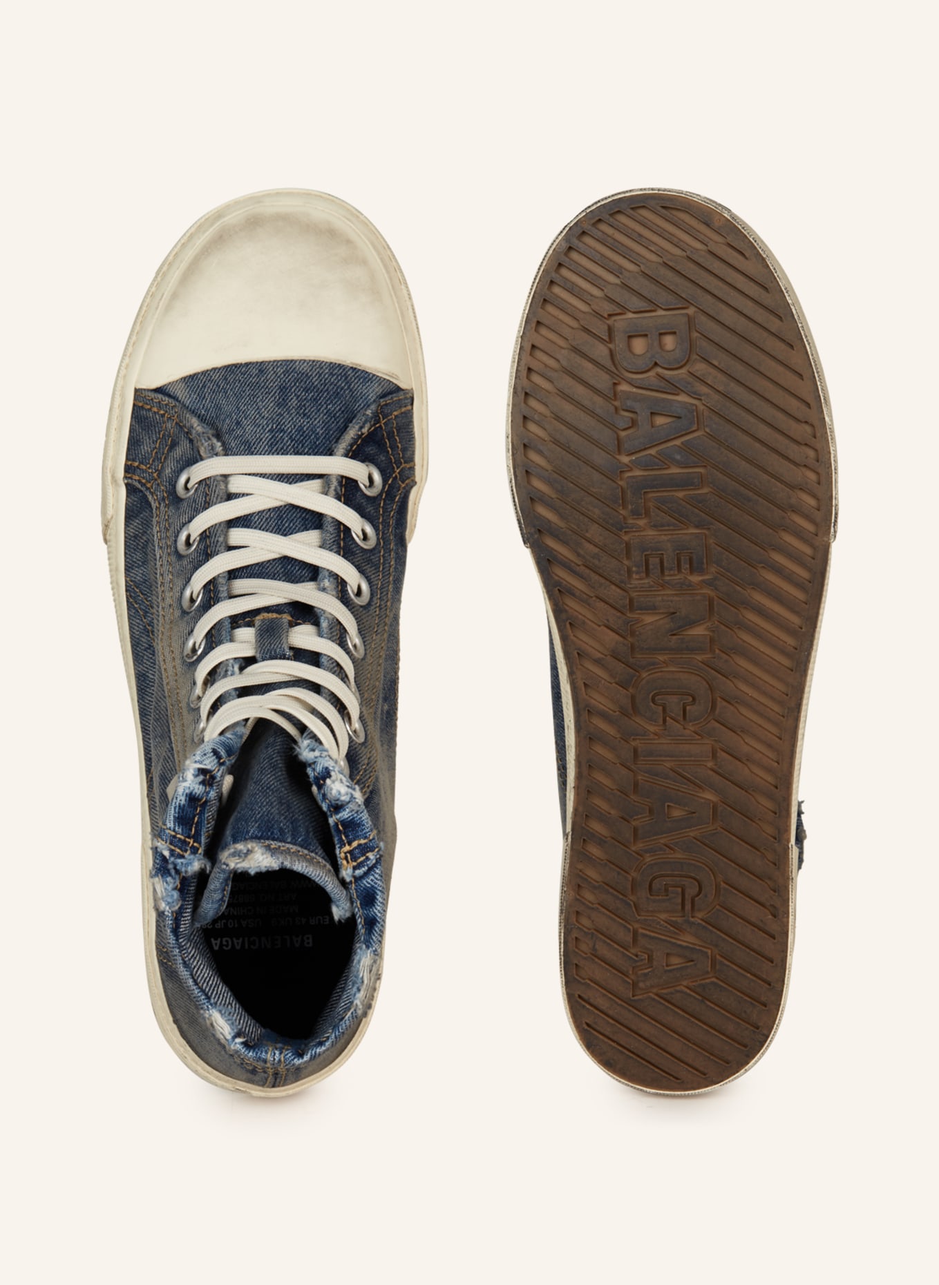 BALENCIAGA Hightop-Sneaker PARIS, Farbe: 4090 MID 90'S BLUE (Bild 5)