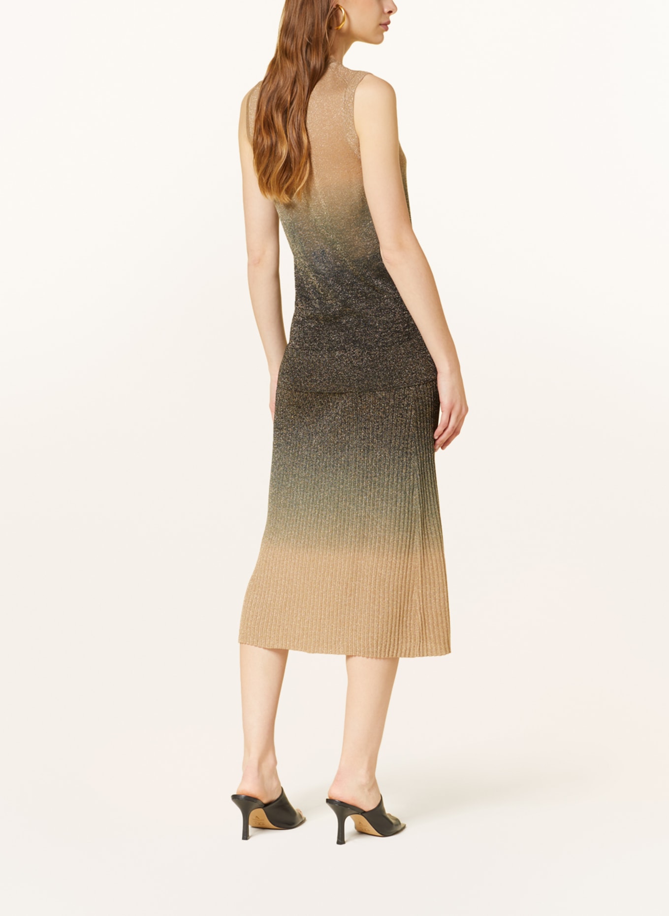 JOSEPH Knit skirt with glitter thread, Color: 0181 light camel (Image 3)