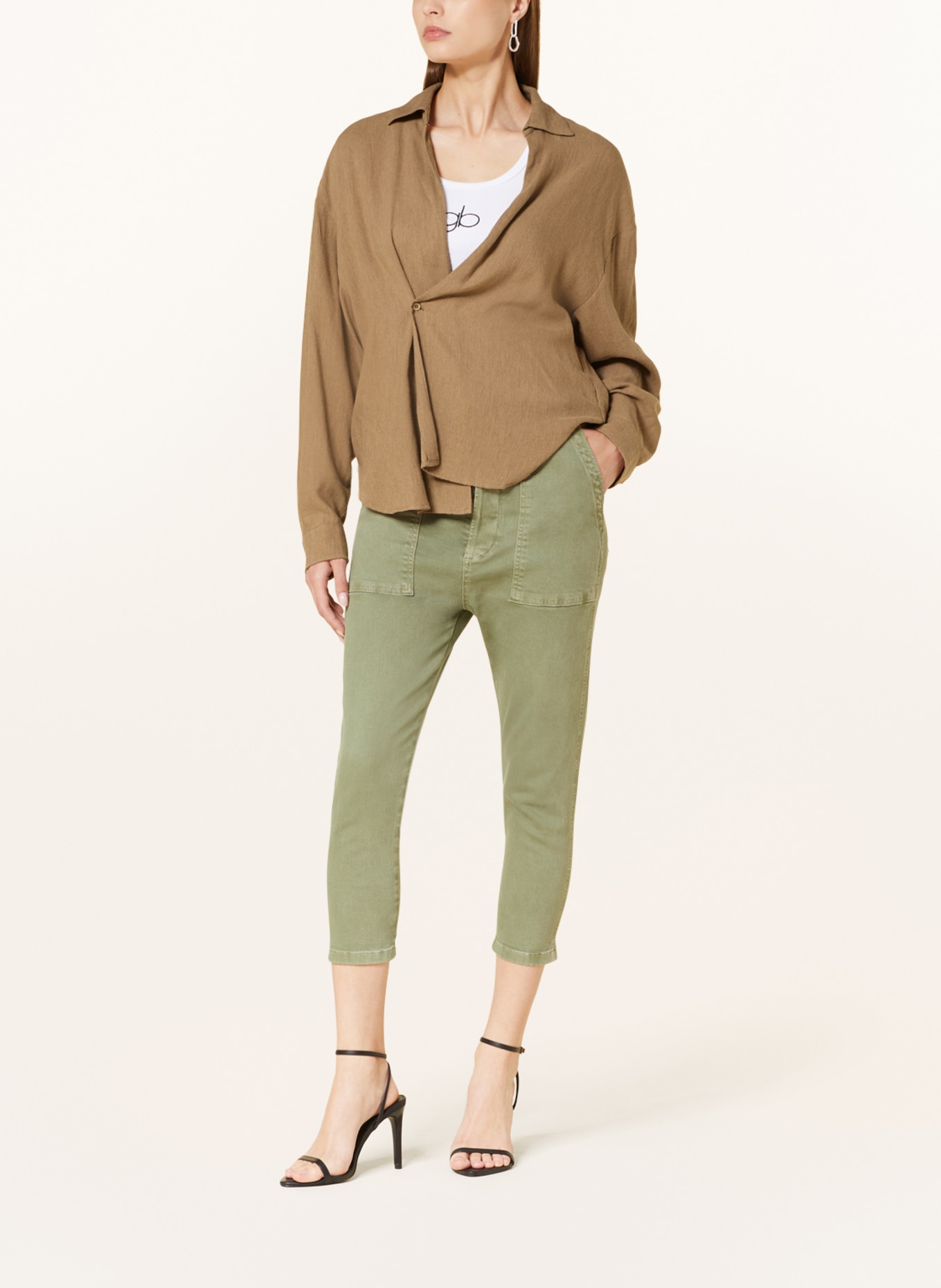 GITTA BANKO Shirt blouse ALESSIA, Color: CAMEL (Image 2)