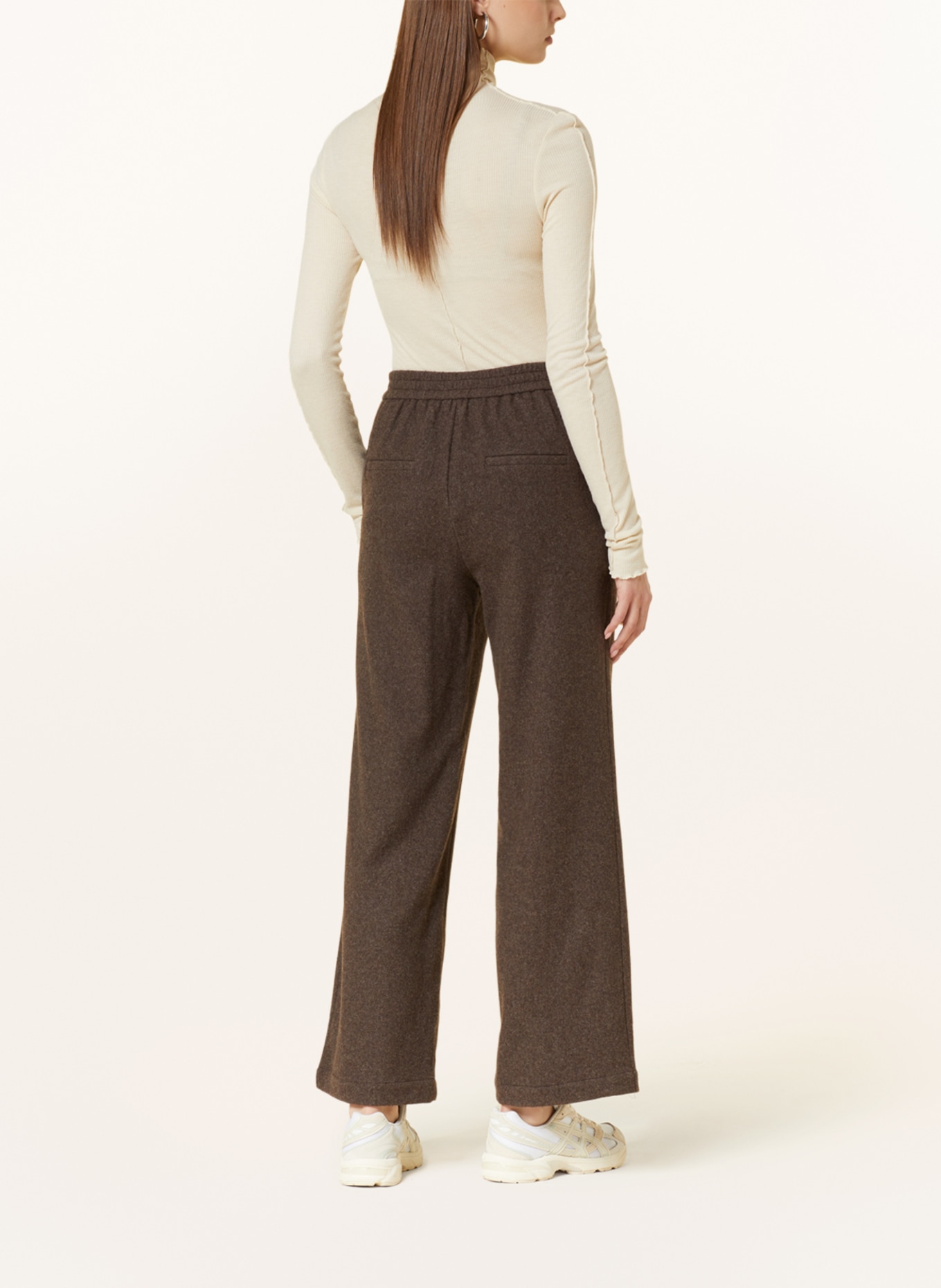 GITTA BANKO Wide leg trousers MARGOT, Color: BROWN (Image 3)