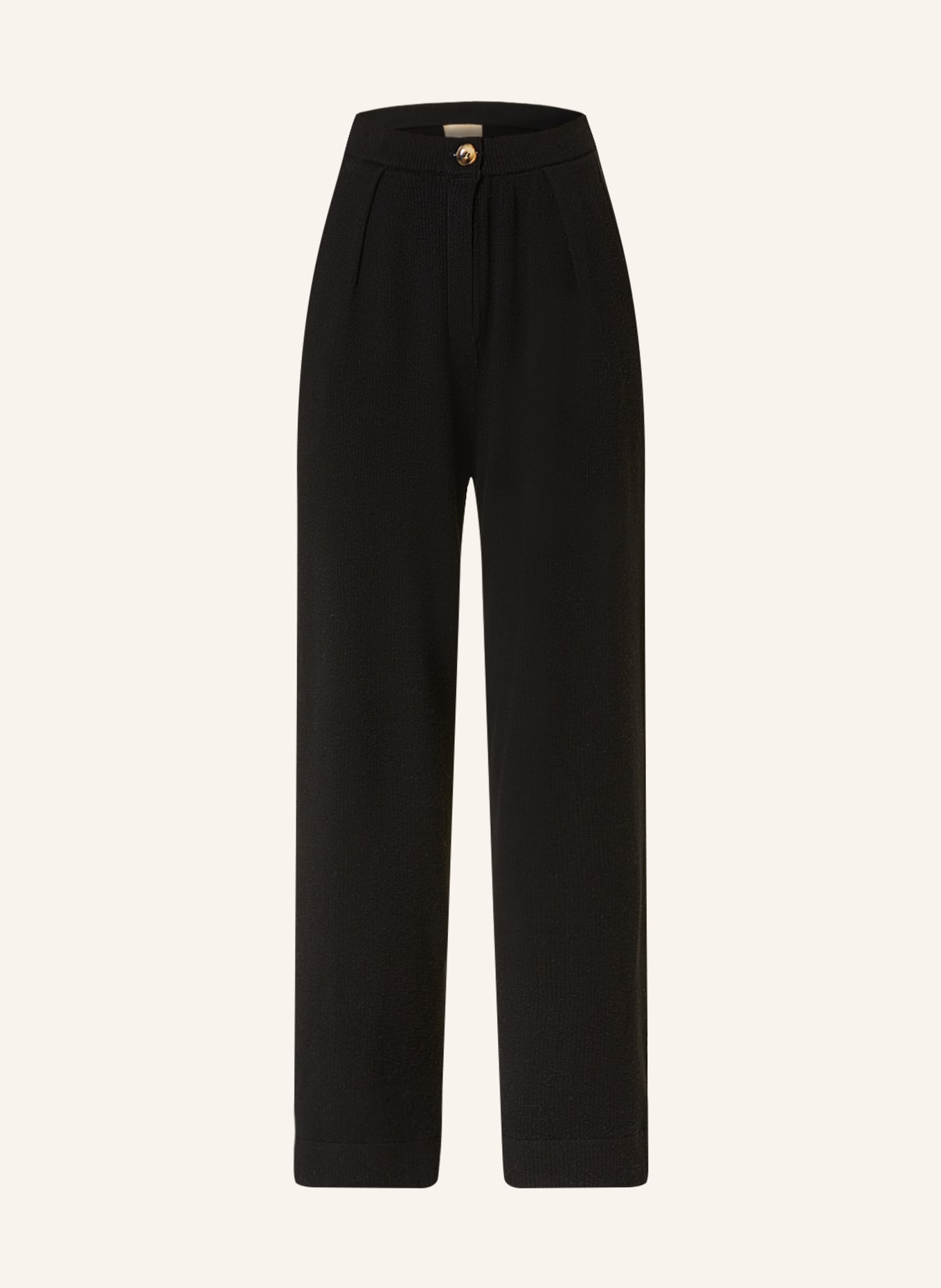 GITTA BANKO Knit trousers MARLENE, Color: BLACK (Image 1)