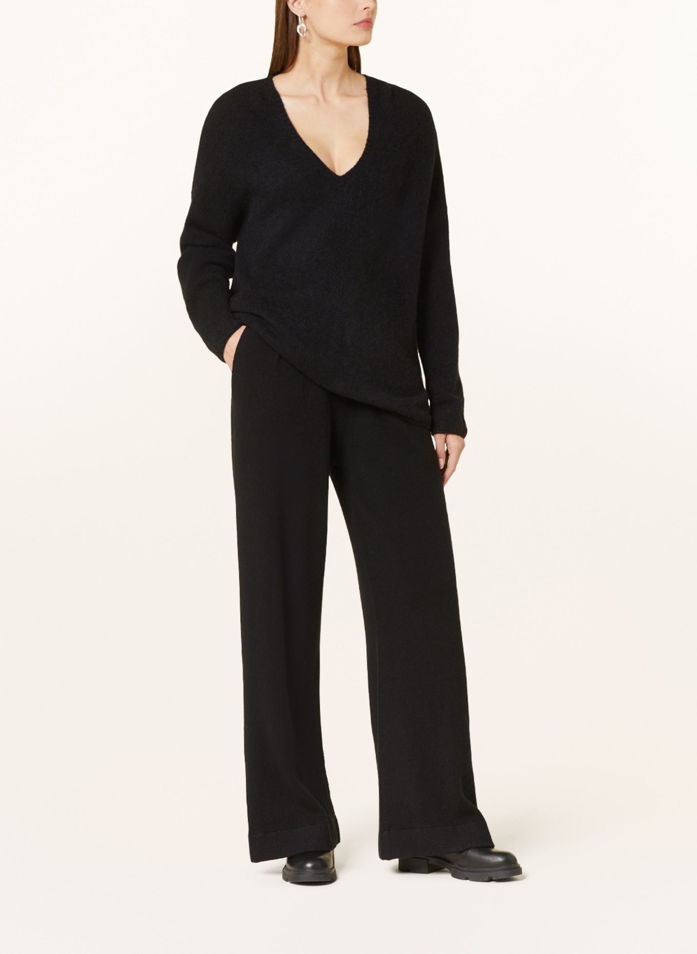 GITTA BANKO Knit trousers MARLENE, Color: BLACK (Image 2)