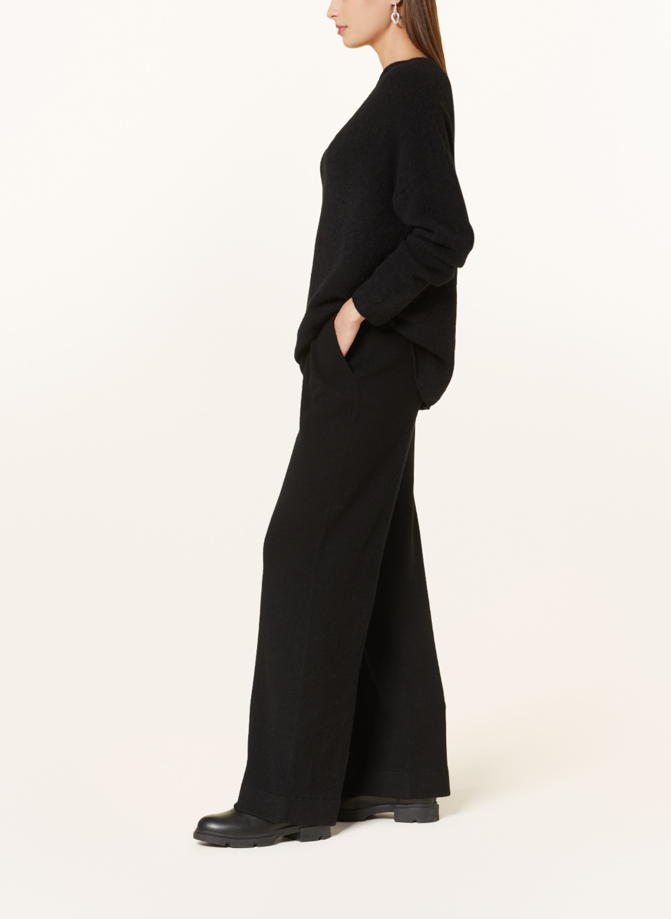 GITTA BANKO Knit trousers MARLENE, Color: BLACK (Image 4)