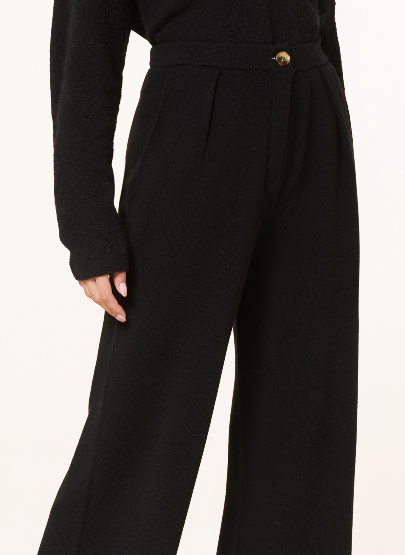 GITTA BANKO Knit trousers MARLENE, Color: BLACK (Image 5)