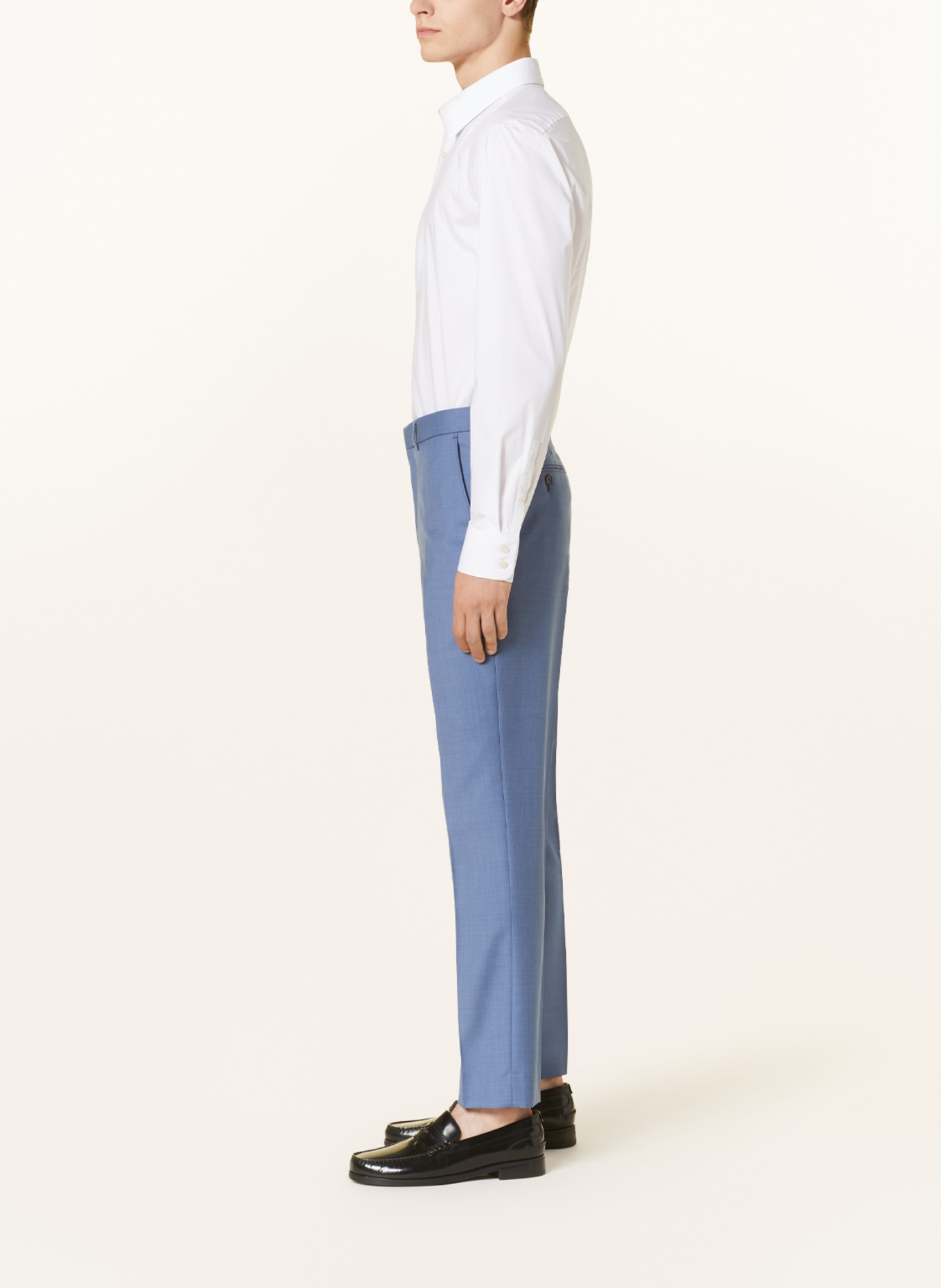 TED BAKER Oblekové kalhoty DORSETS Slim Fit, Barva: BLUE BLUE (Obrázek 5)