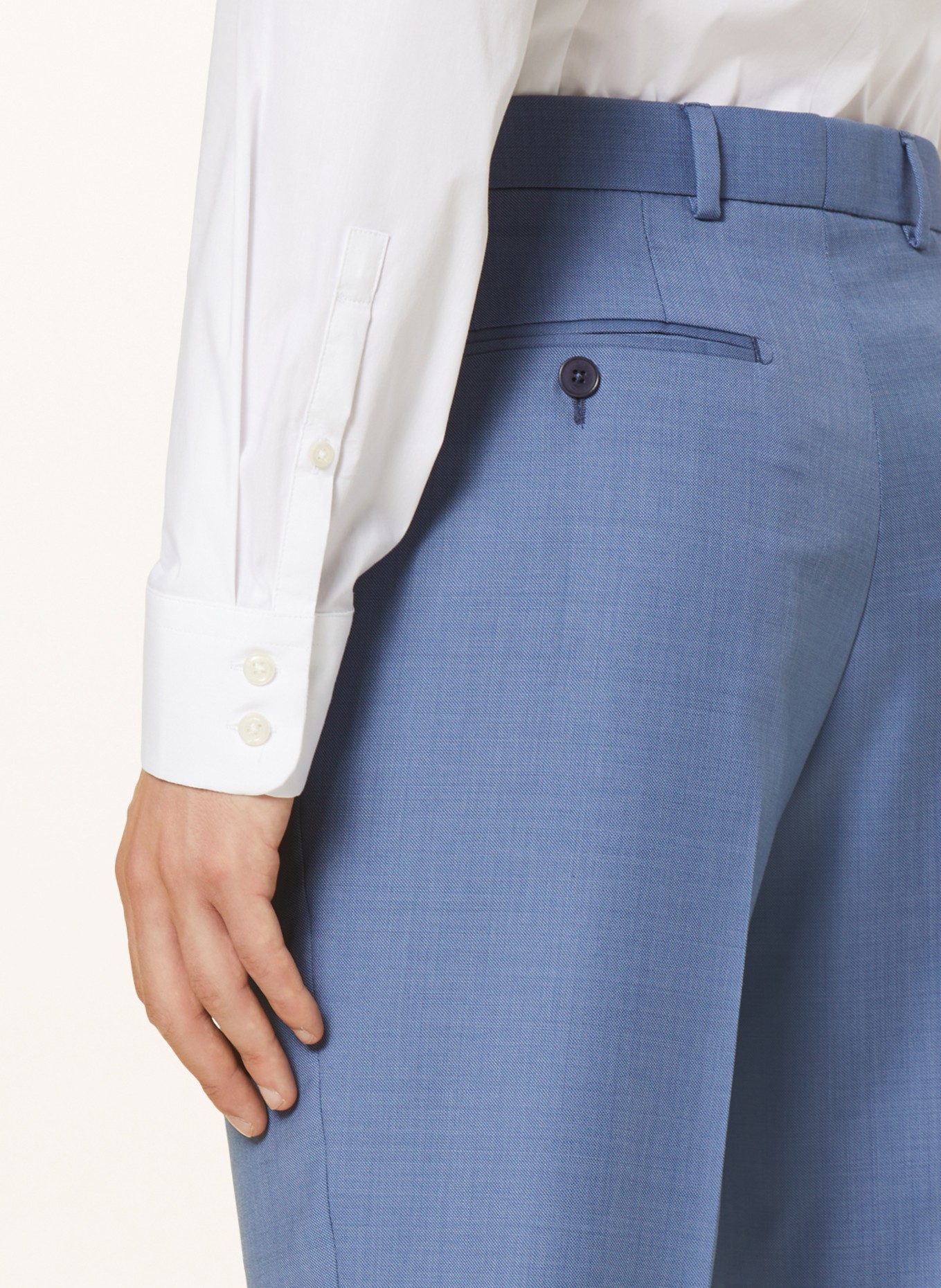 TED BAKER Oblekové kalhoty DORSETS Slim Fit, Barva: BLUE BLUE (Obrázek 6)