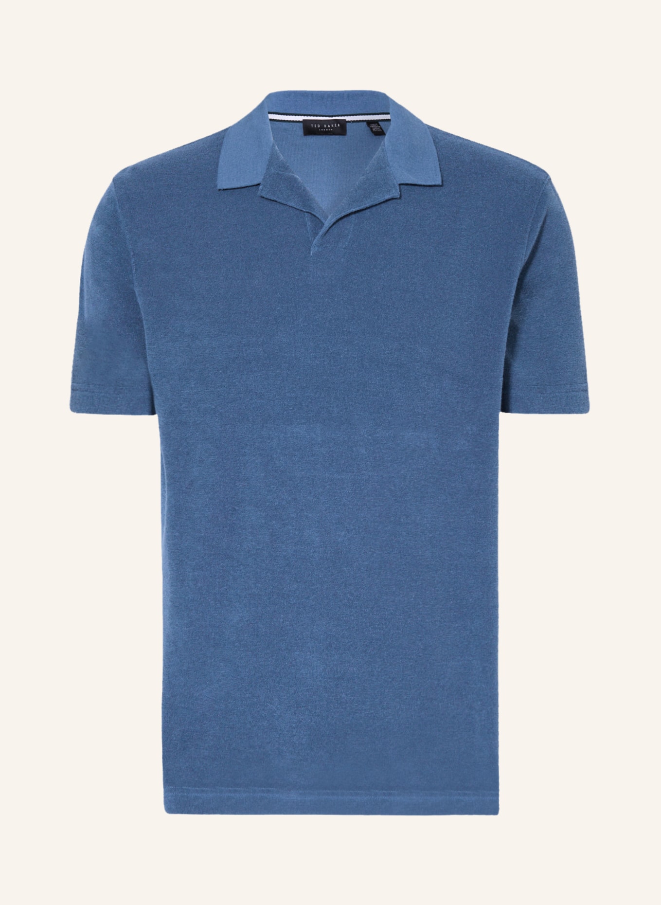 TED BAKER Terry cloth polo shirt SNDBANK, Color: BLUE (Image 1)