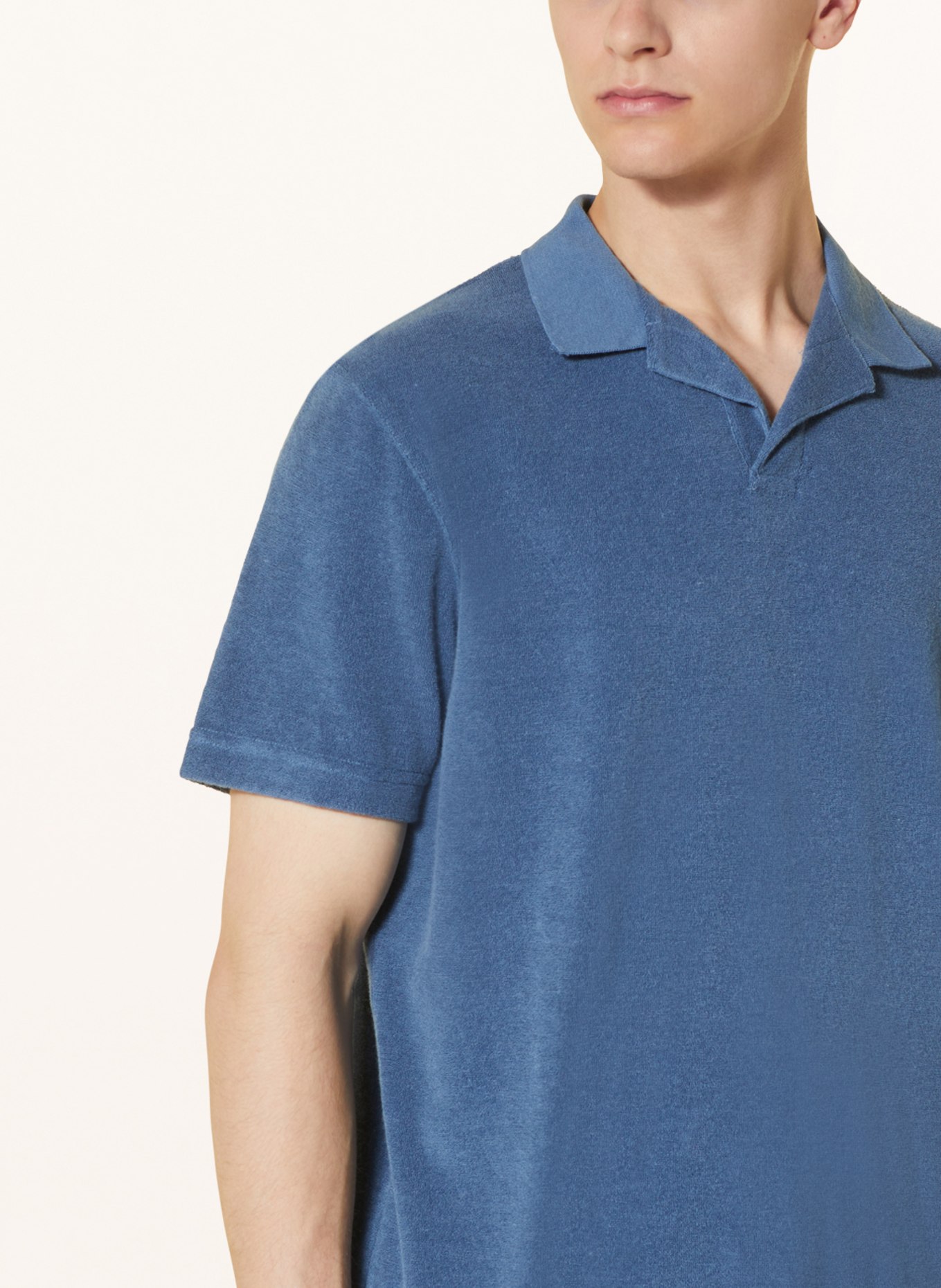 TED BAKER Terry cloth polo shirt SNDBANK, Color: BLUE (Image 4)