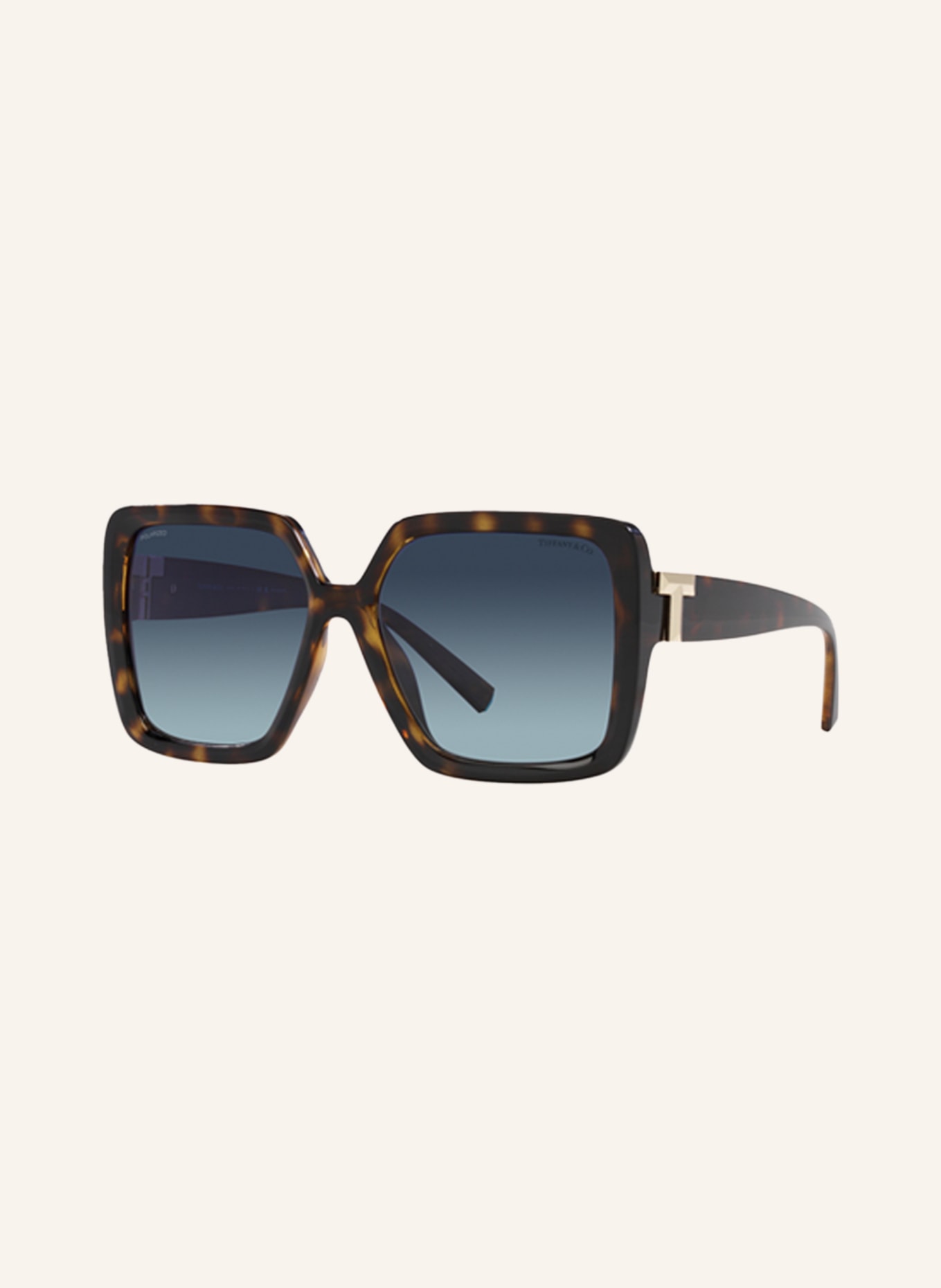 TIFFANY & Co. Sunglasses TF4206, Color: 80154U - HAVANA/ BLUE POLARIZED (Image 1)