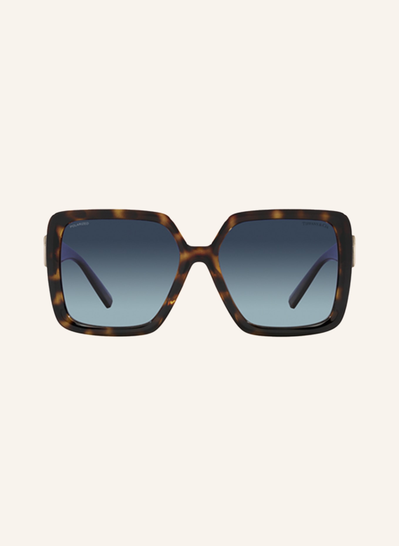 TIFFANY & Co. Sunglasses TF4206, Color: 80154U - HAVANA/ BLUE POLARIZED (Image 2)