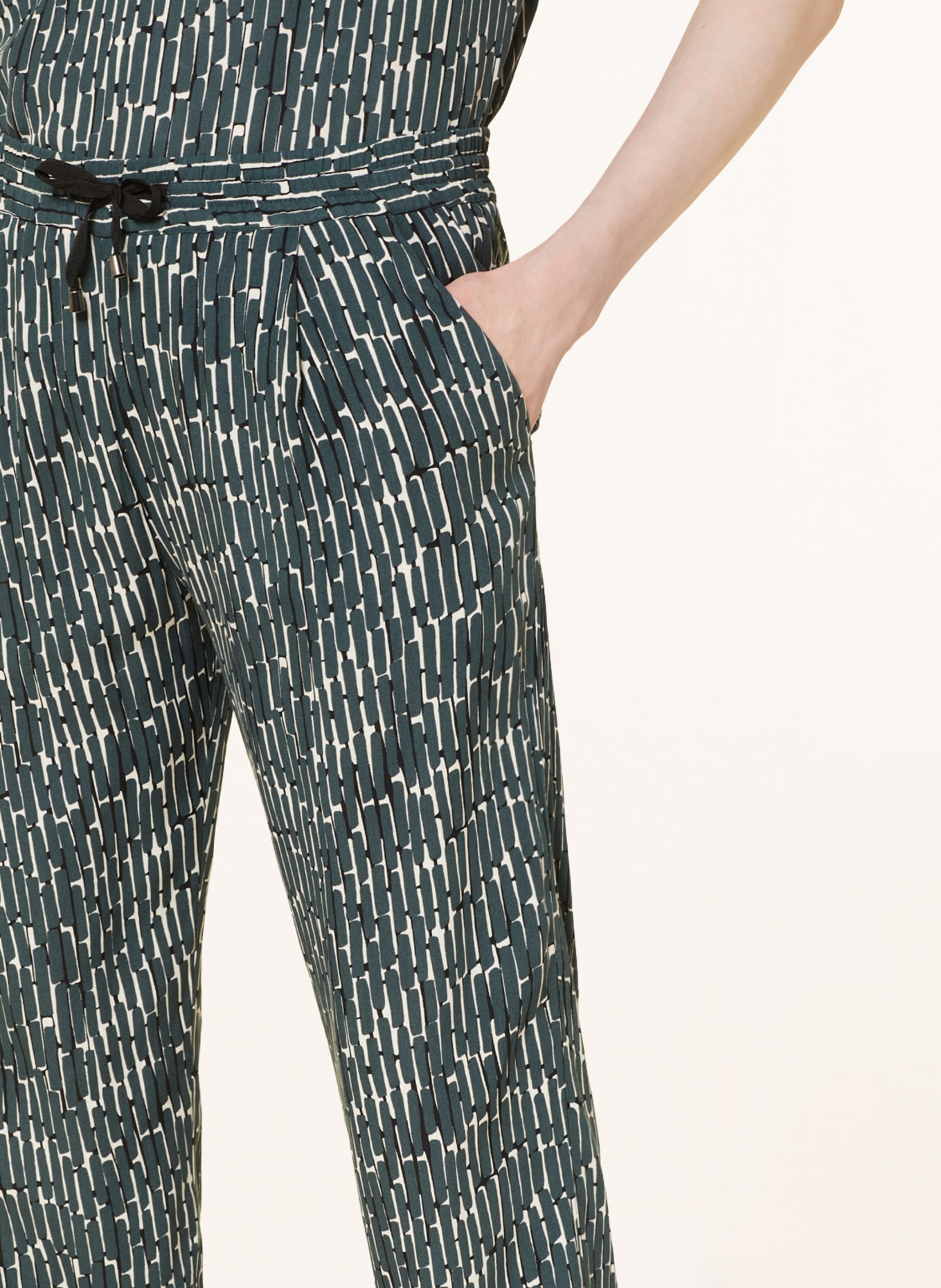 OPUS Spodnie 7/8 MAHOLA w stylu dresowym, Kolor: PETROL/ BIAŁY/ CZARNY (Obrazek 5)