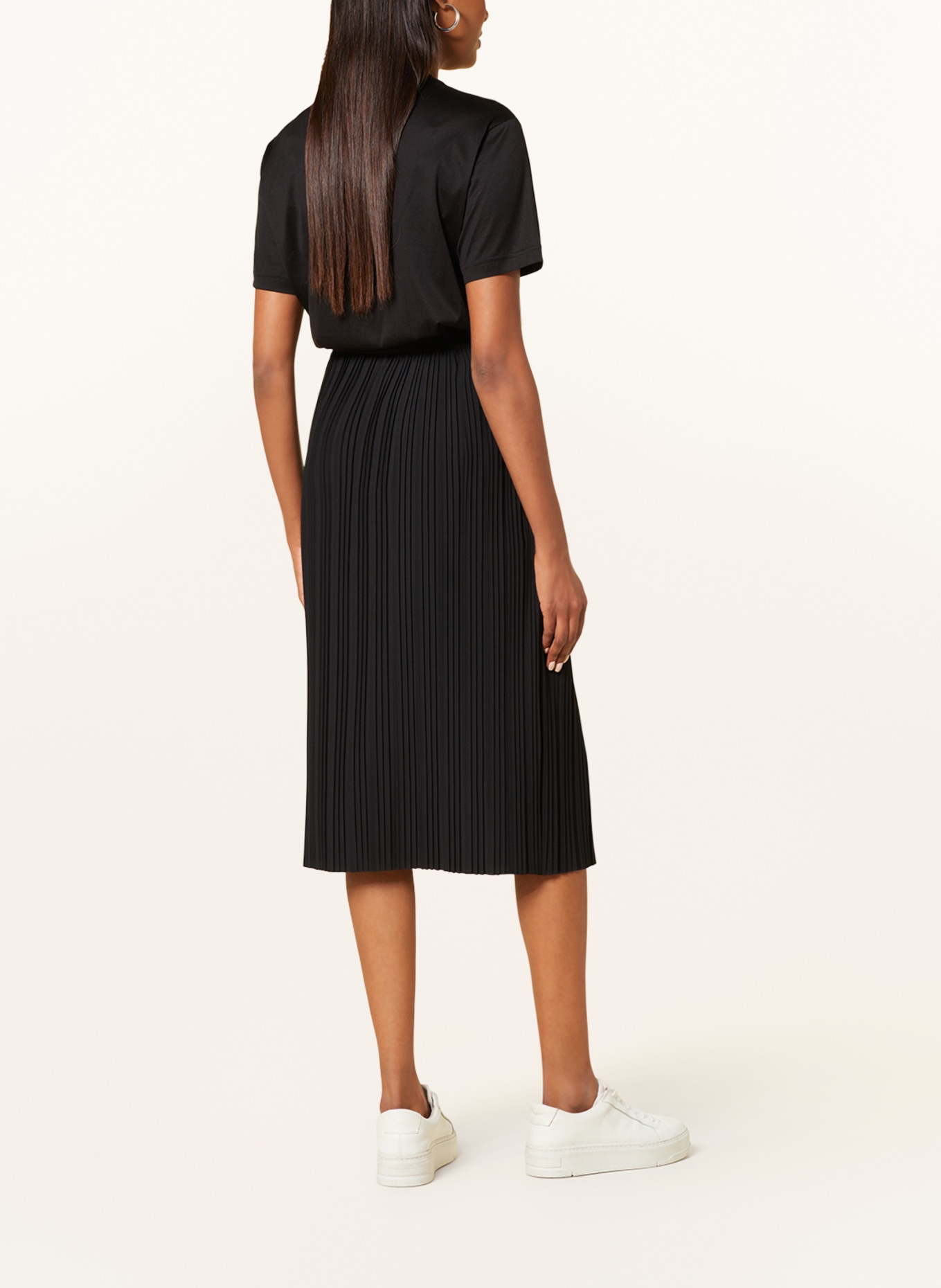 CARTOON Pleated skirt, Color: BLACK (Image 3)