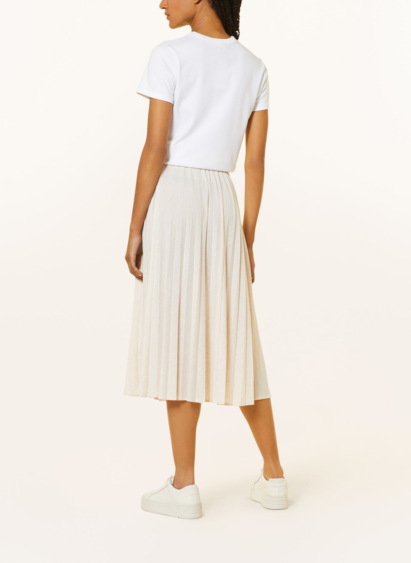 CARTOON Pleated skirt, Color: CREAM (Image 3)