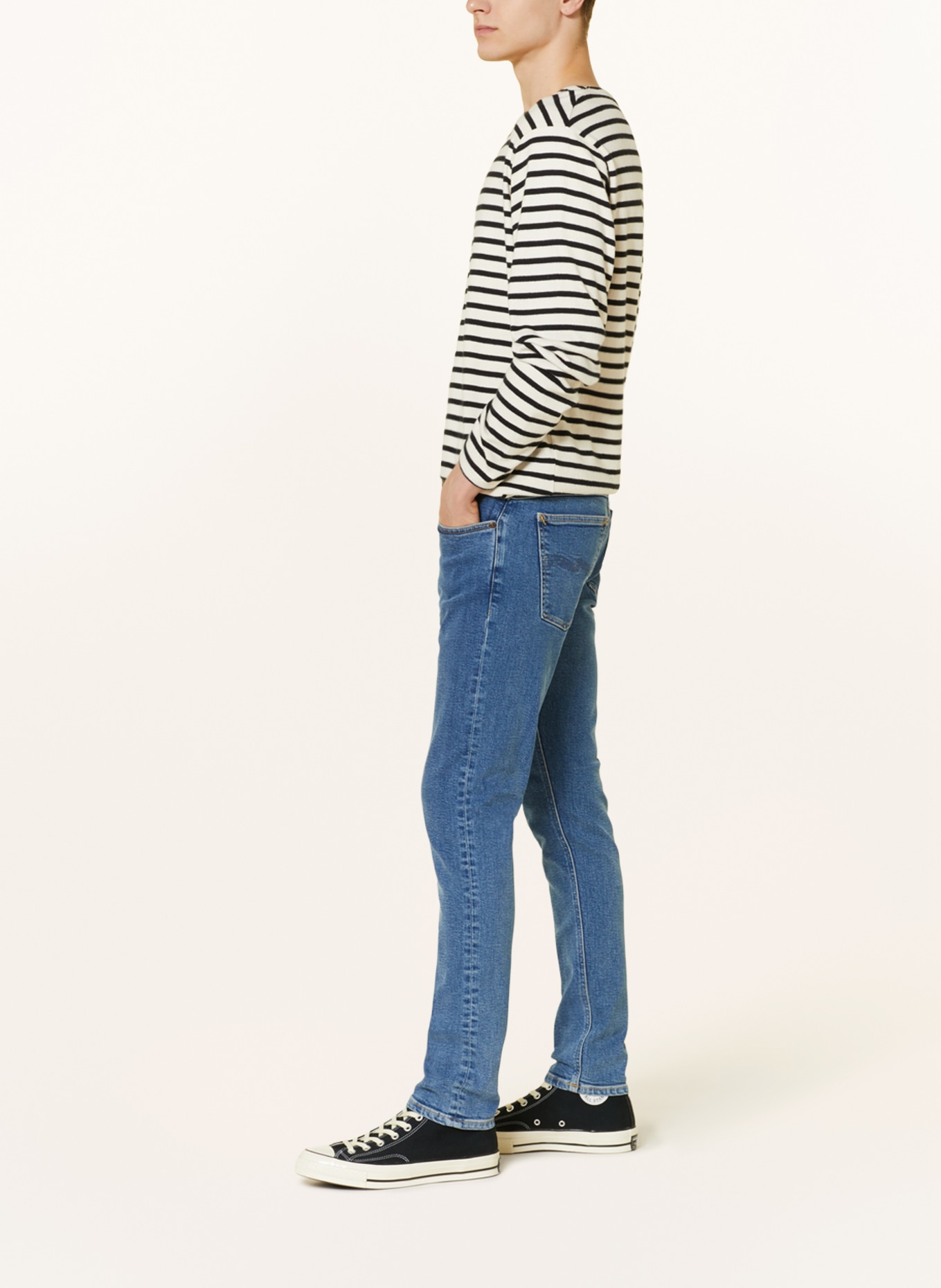 Nudie Jeans Jeansy TIGHT TERRY extra slim fit, Kolor: Everyday Blue (Obrazek 4)