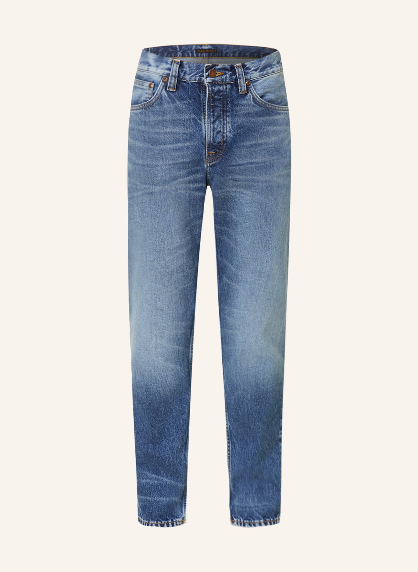 Nudie Jeans Jeans STEADY EDDIE II tapered fit, Color: Blue Tornado (Image 1)