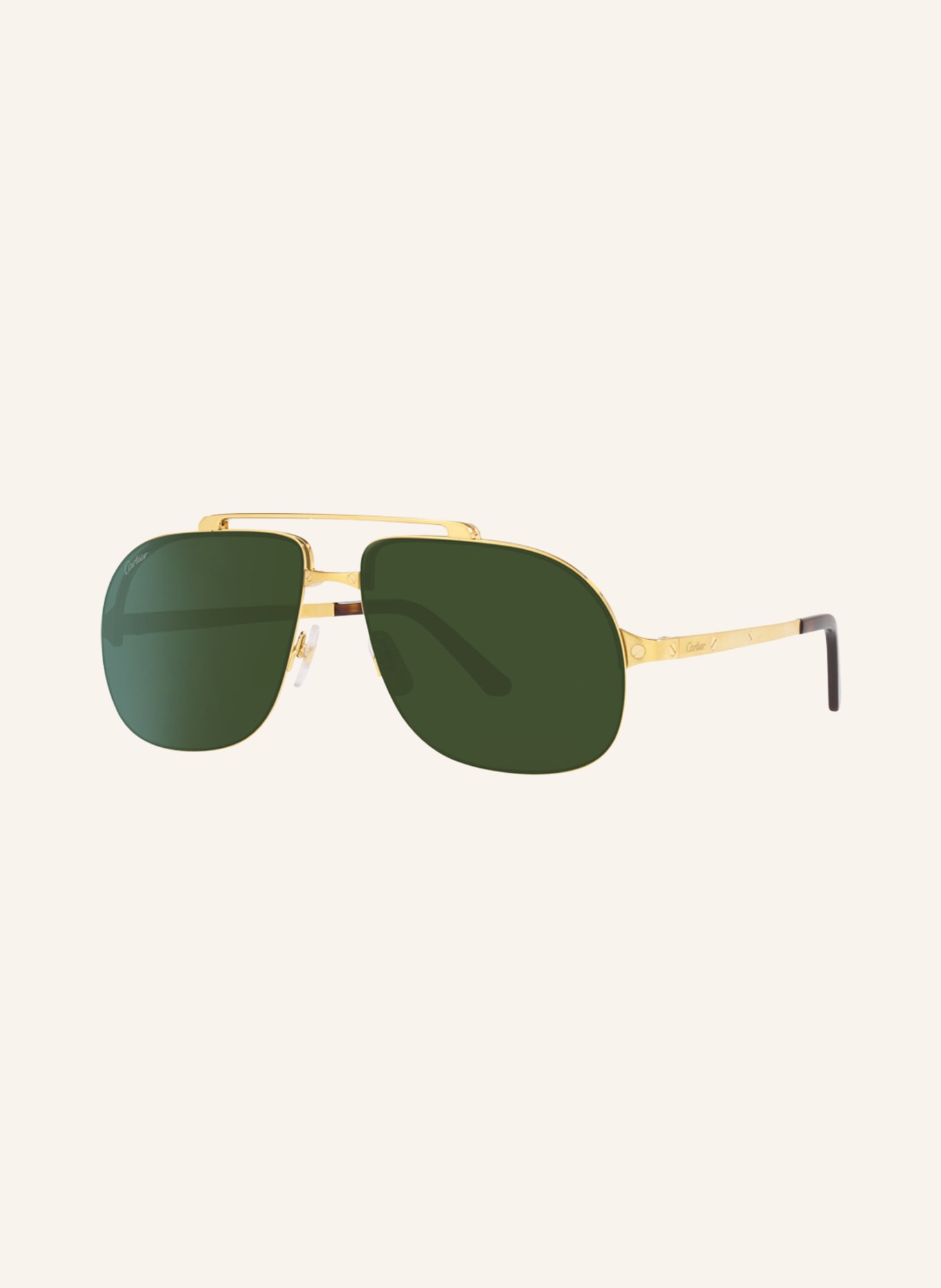 Cartier Sunglasses CT0353S, Color: 2300J1 - GOLD/GREEN (Image 1)