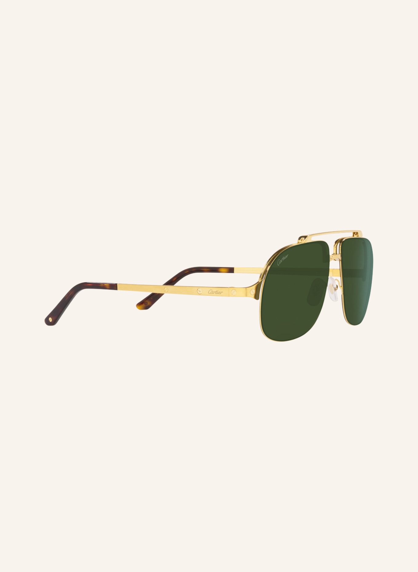 Cartier Sunglasses CT0353S, Color: 2300J1 - GOLD/GREEN (Image 3)