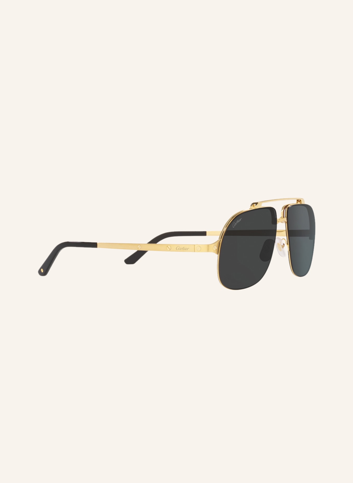 Cartier Sonnenbrille CT0353S: 2390L1 - GOLD/ DUNKELGRAU