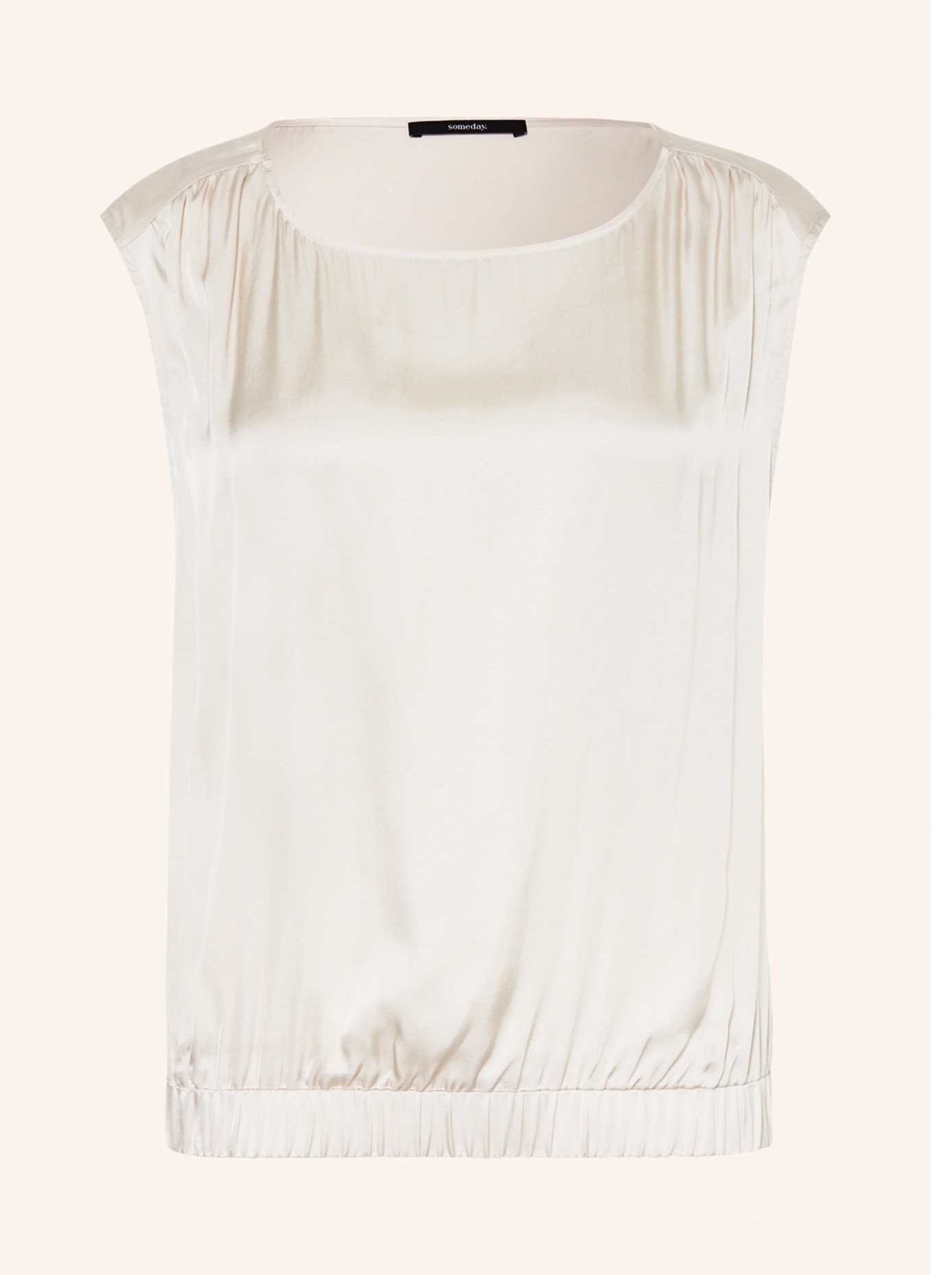 someday Blouse top ZADELE made of satin, Color: CREAM (Image 1)