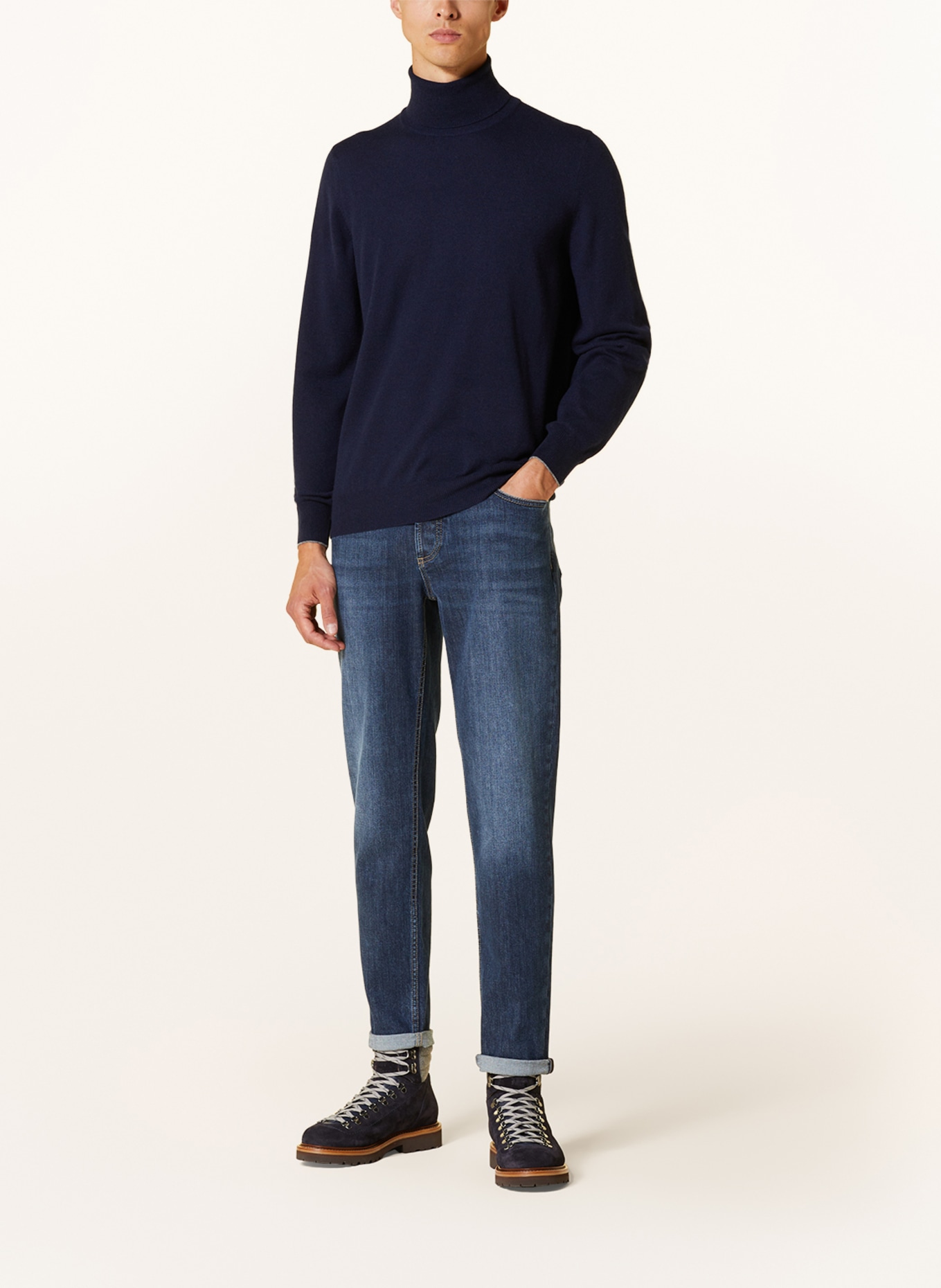 BRUNELLO CUCINELLI Cashmere sweater , Color: DARK BLUE (Image 2)