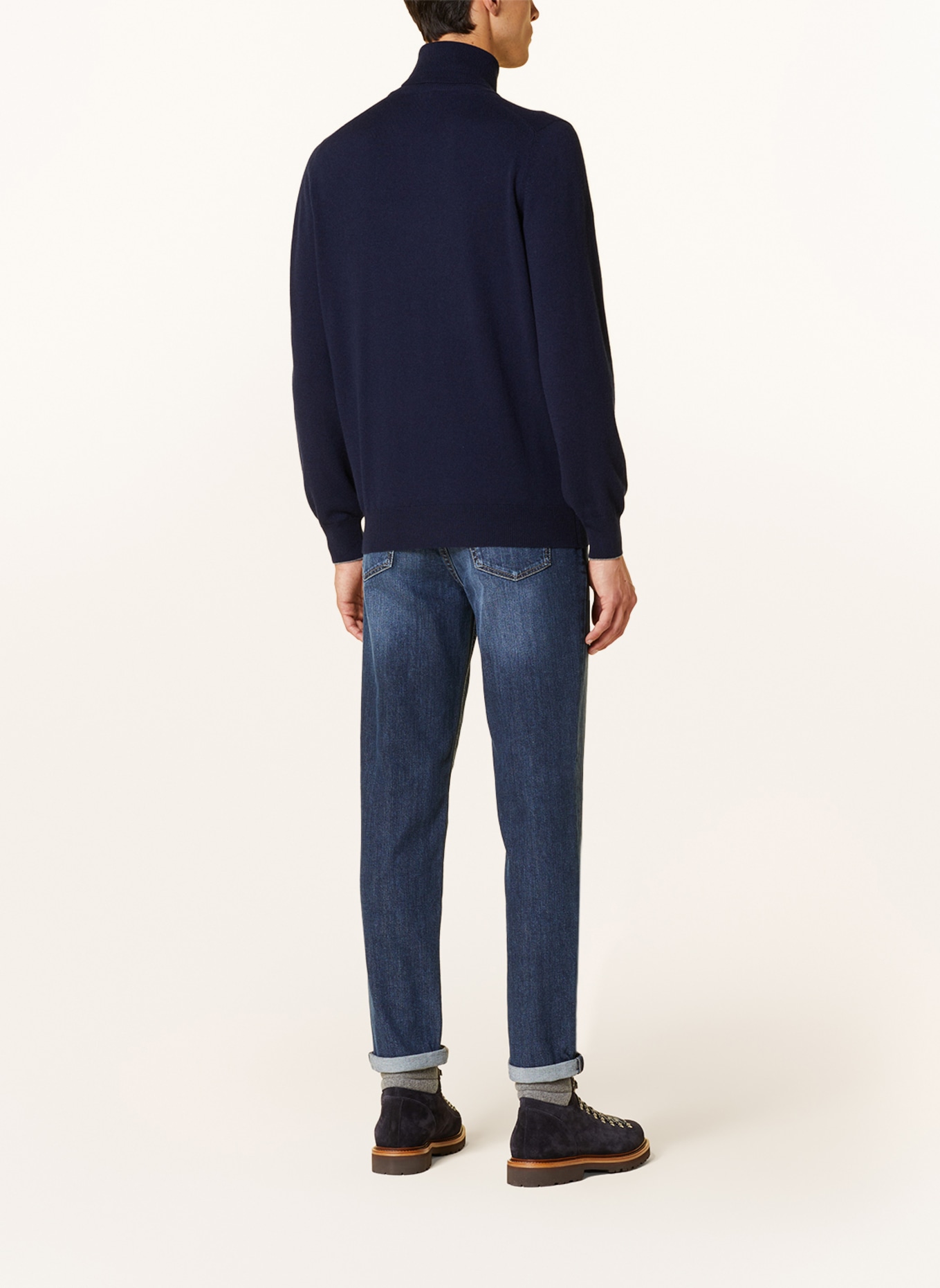 BRUNELLO CUCINELLI Cashmere sweater , Color: DARK BLUE (Image 3)