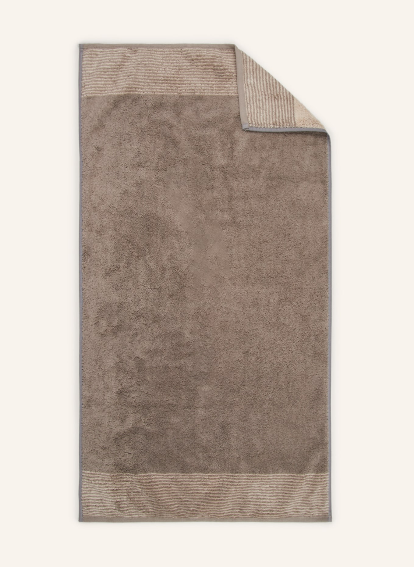 Cawö Handtuch LUXURY HOME TWO-ONE: GRAU / HELLBRAUN