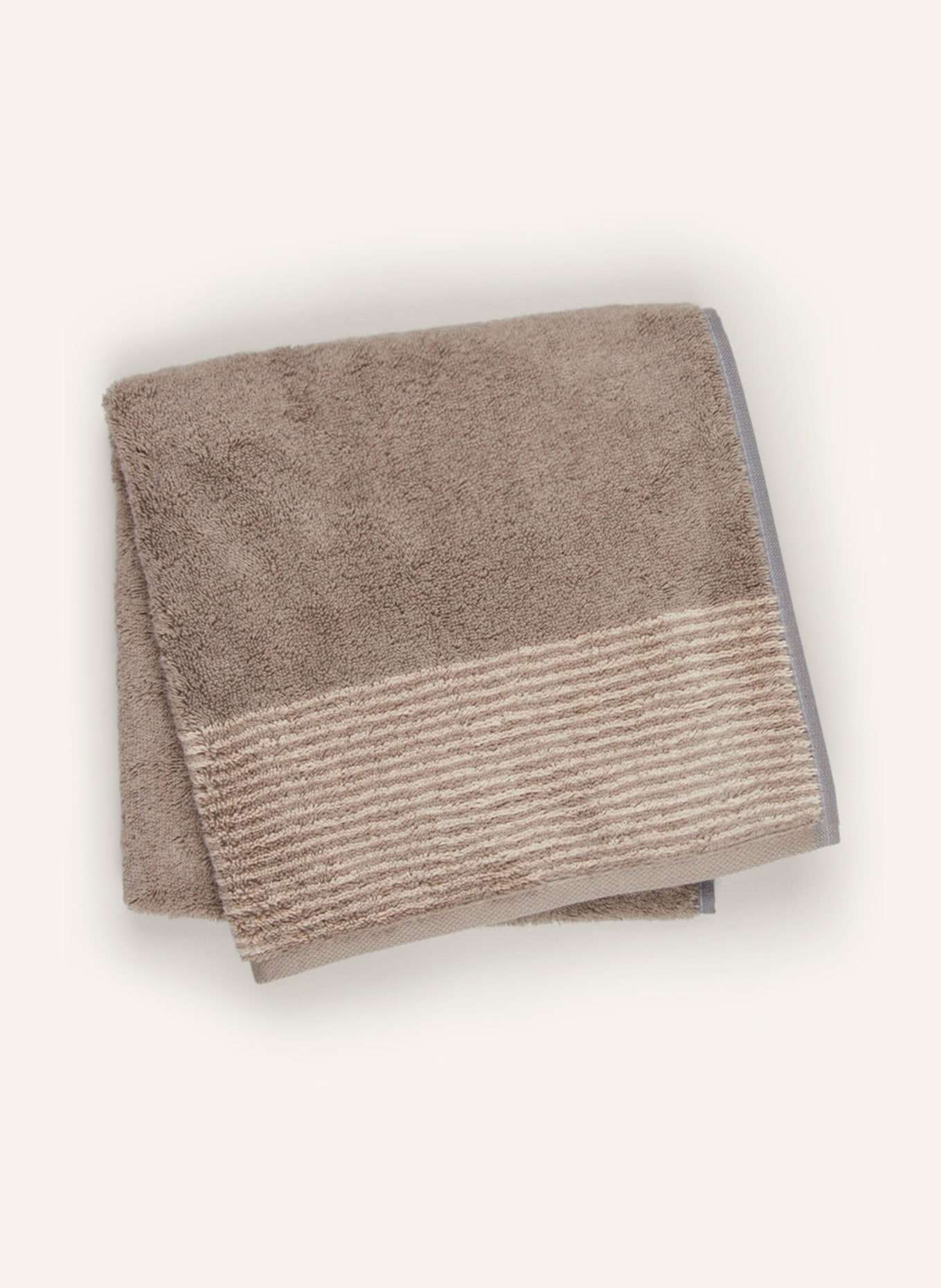 Cawö Handtuch LUXURY HOME TWO-ONE: GRAU / HELLBRAUN