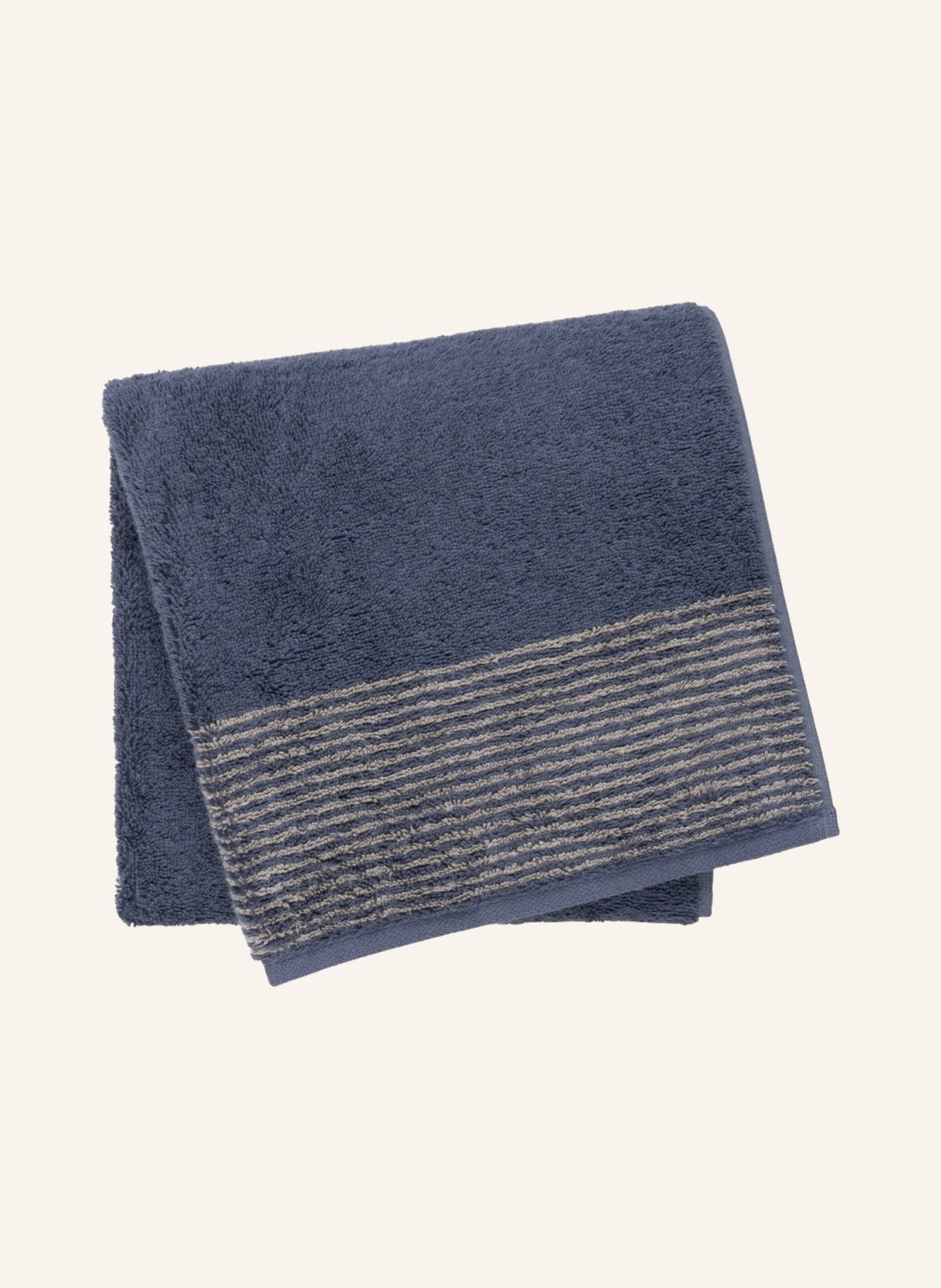 Cawö Handtuch, Farbe: BLAU/ HELLGRAU (Bild 2)